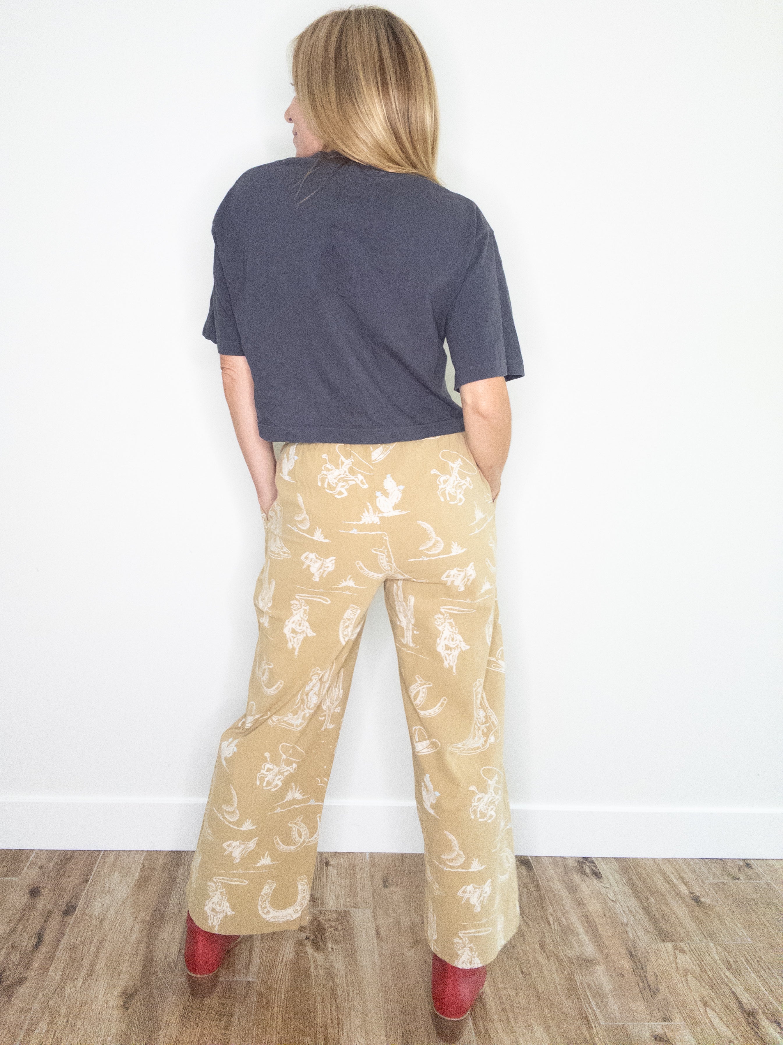 Get Rowdy Western Motif Pants