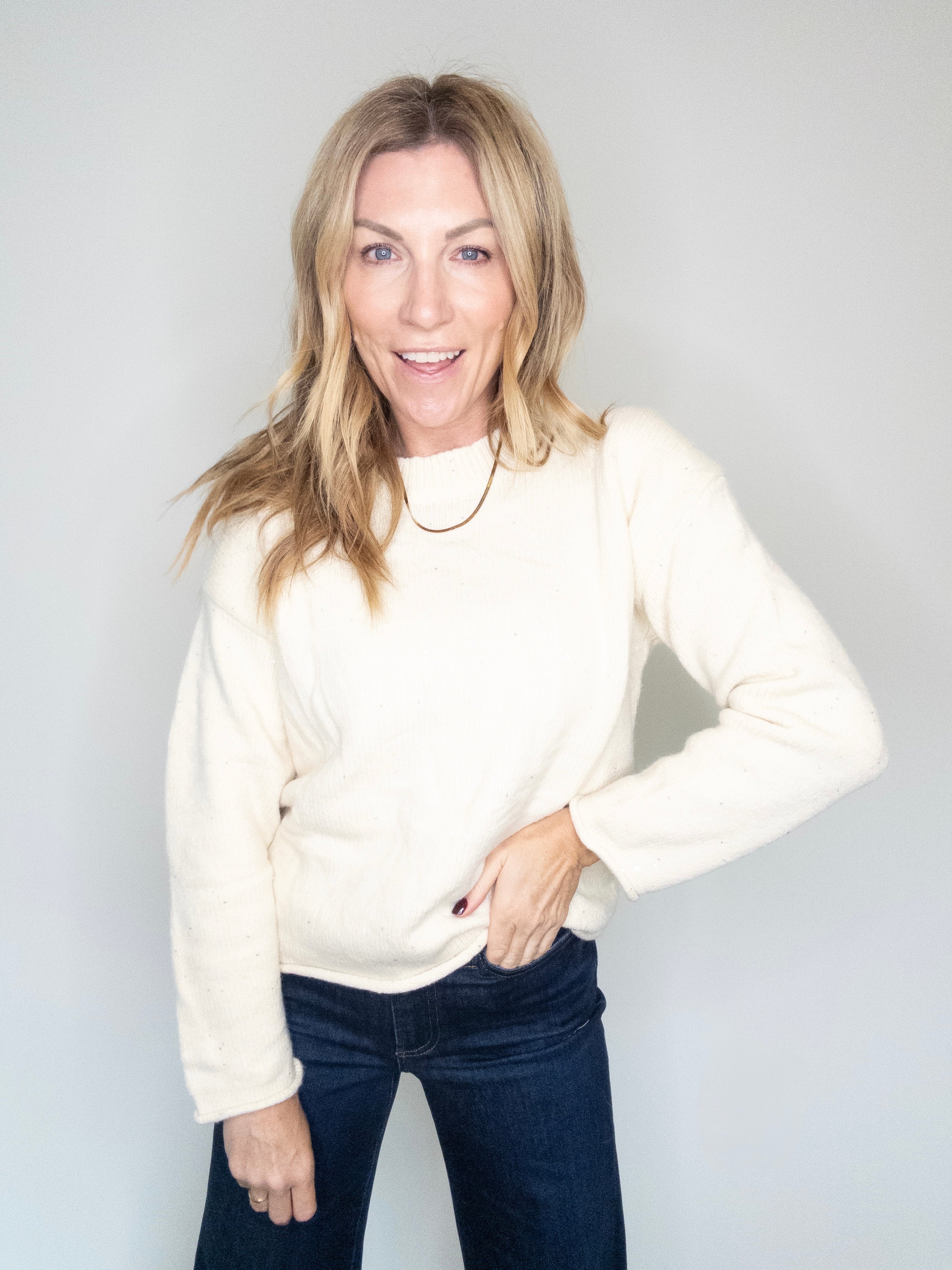 Barely There Sparkle Sweater