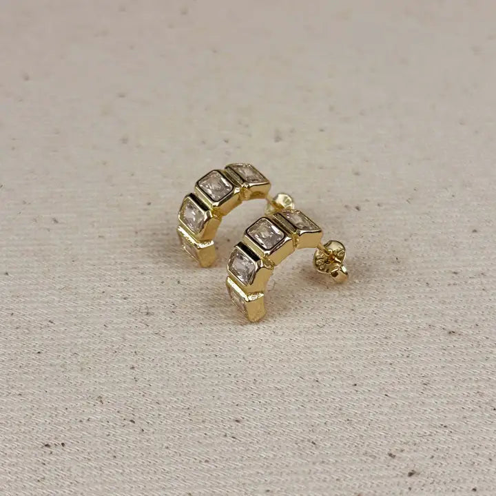 The Eternity Curved Earrings
