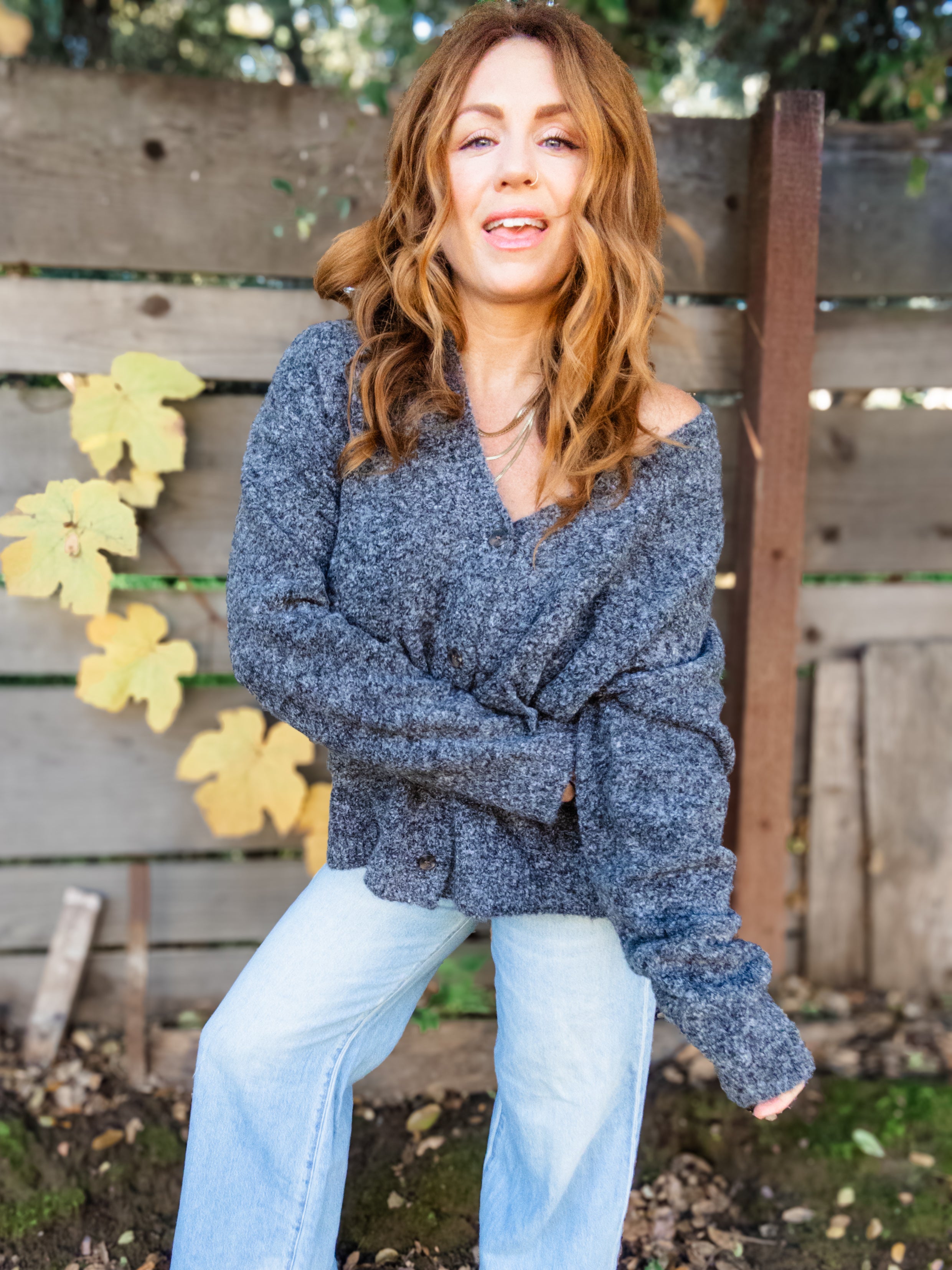 Scottie Button Cardigan