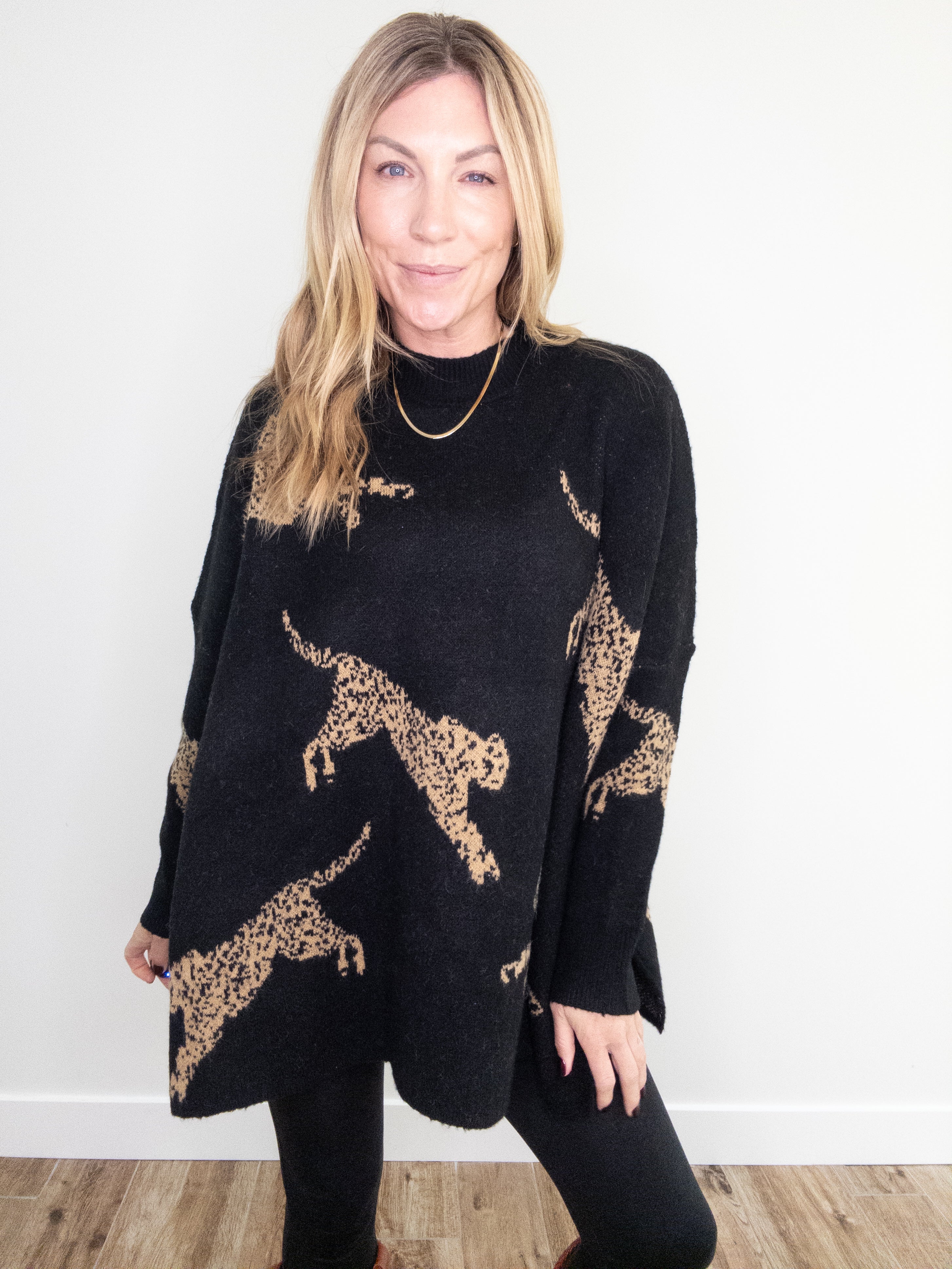 Haute Spots Cheetah Sweater