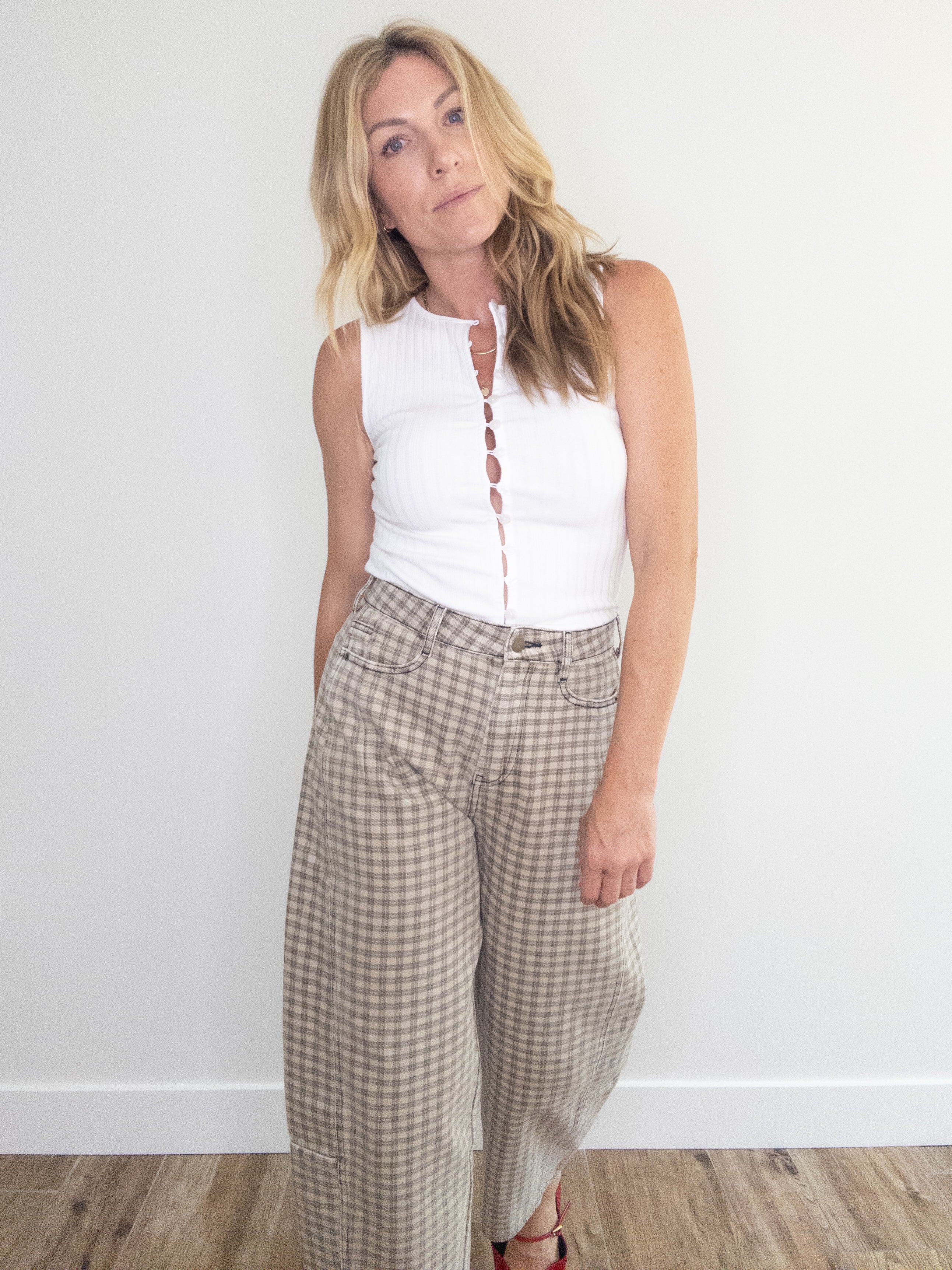 Birchwood Checkered Barrel Pants