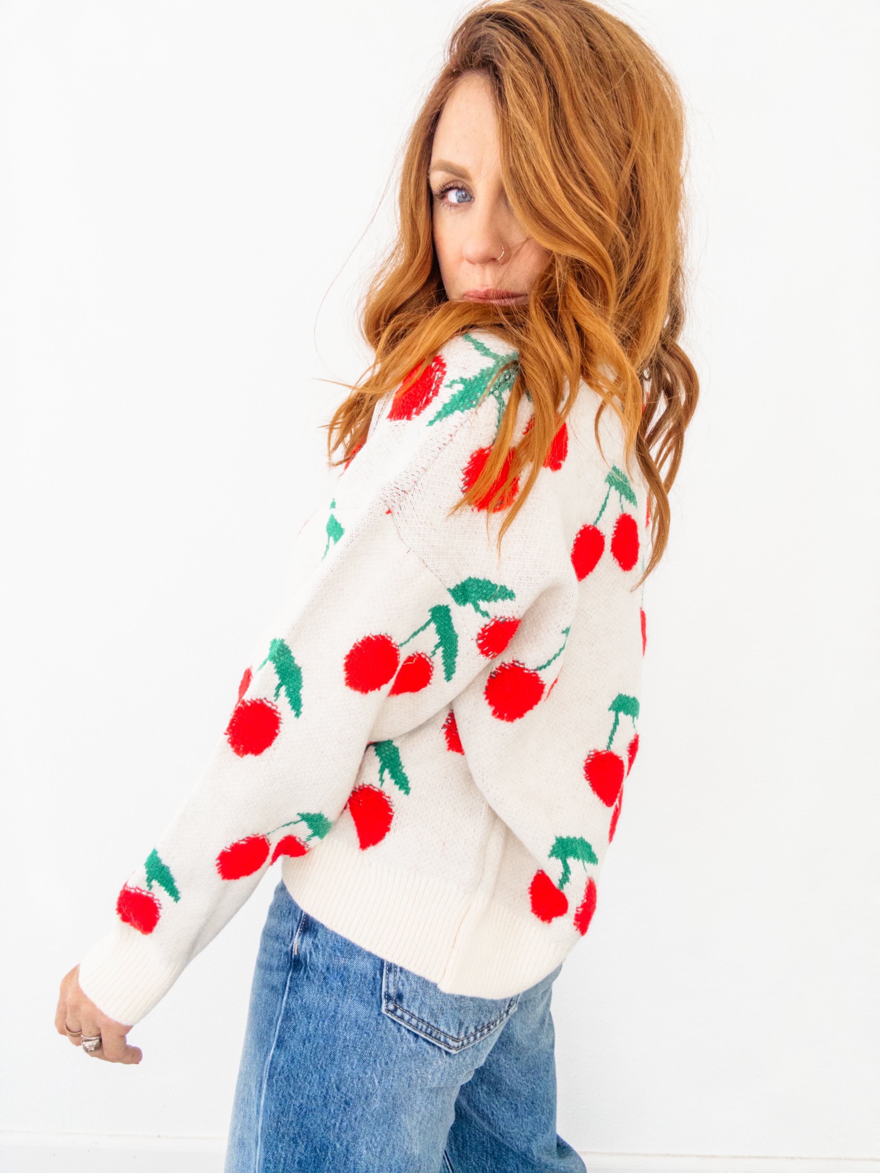 Cherry Bomb Knit Sweater