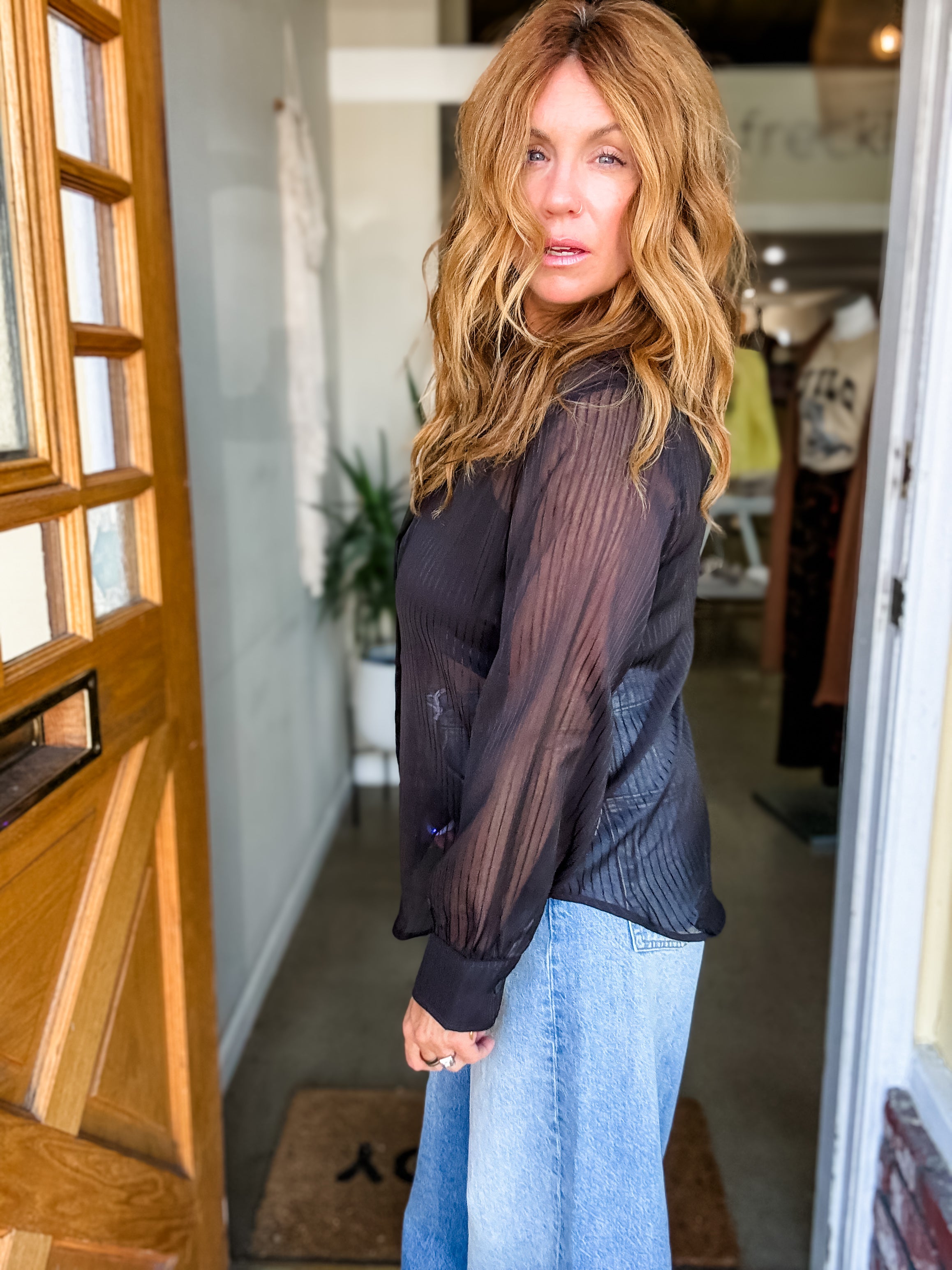 Jackie Sheer Blouse