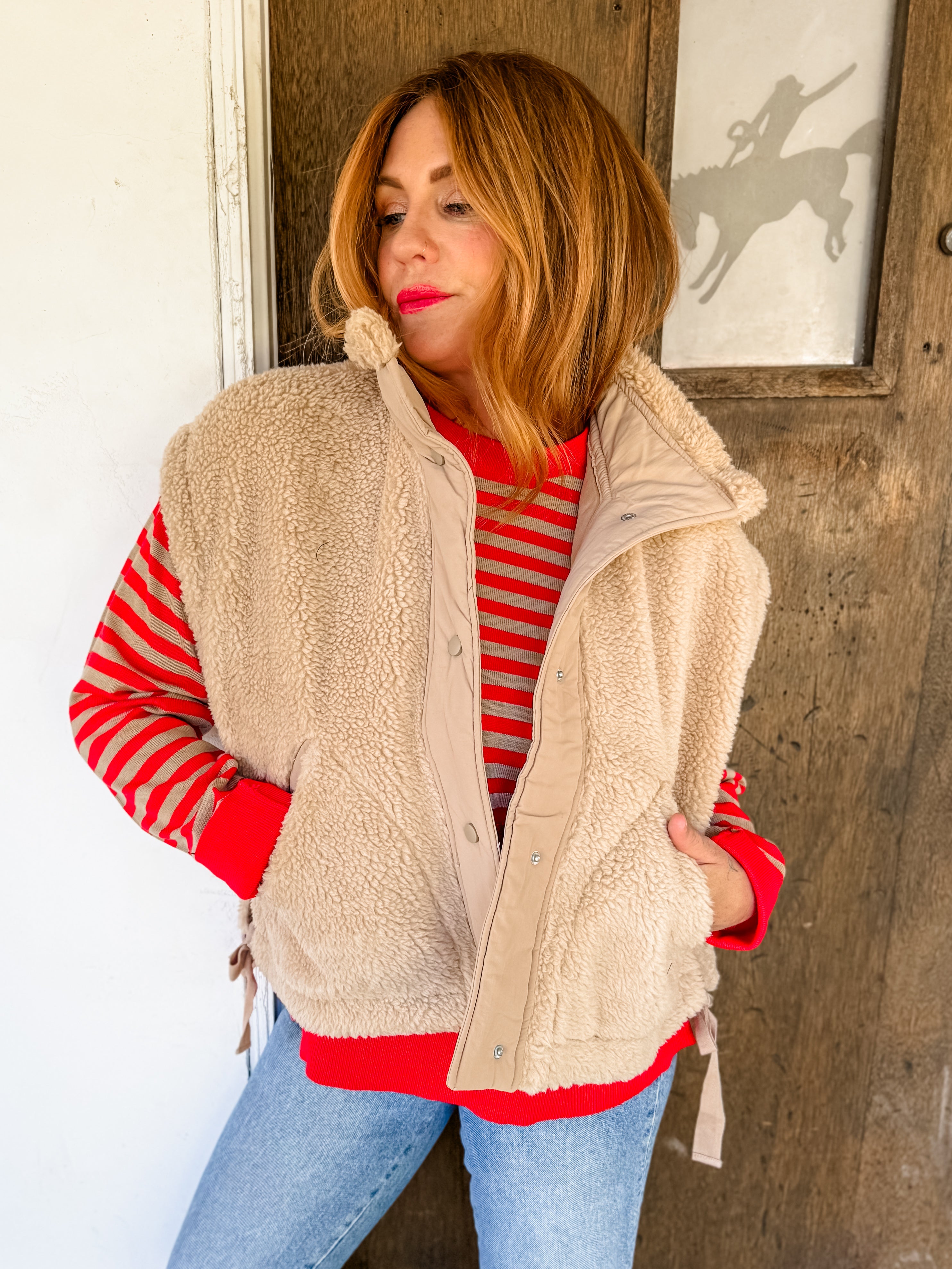 Keep It Cozy Sherpa Vest