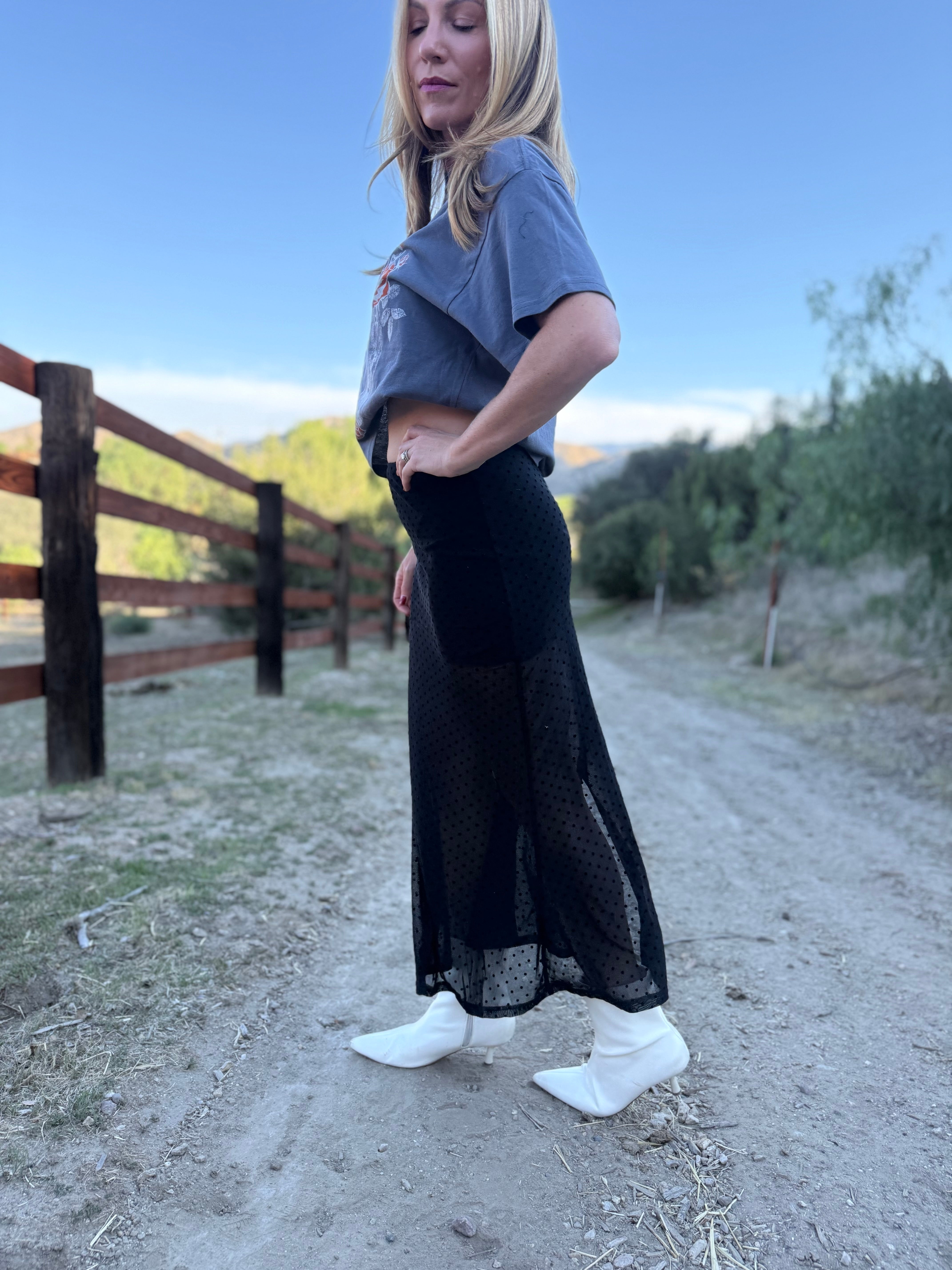 On The Spot Midi Skirt