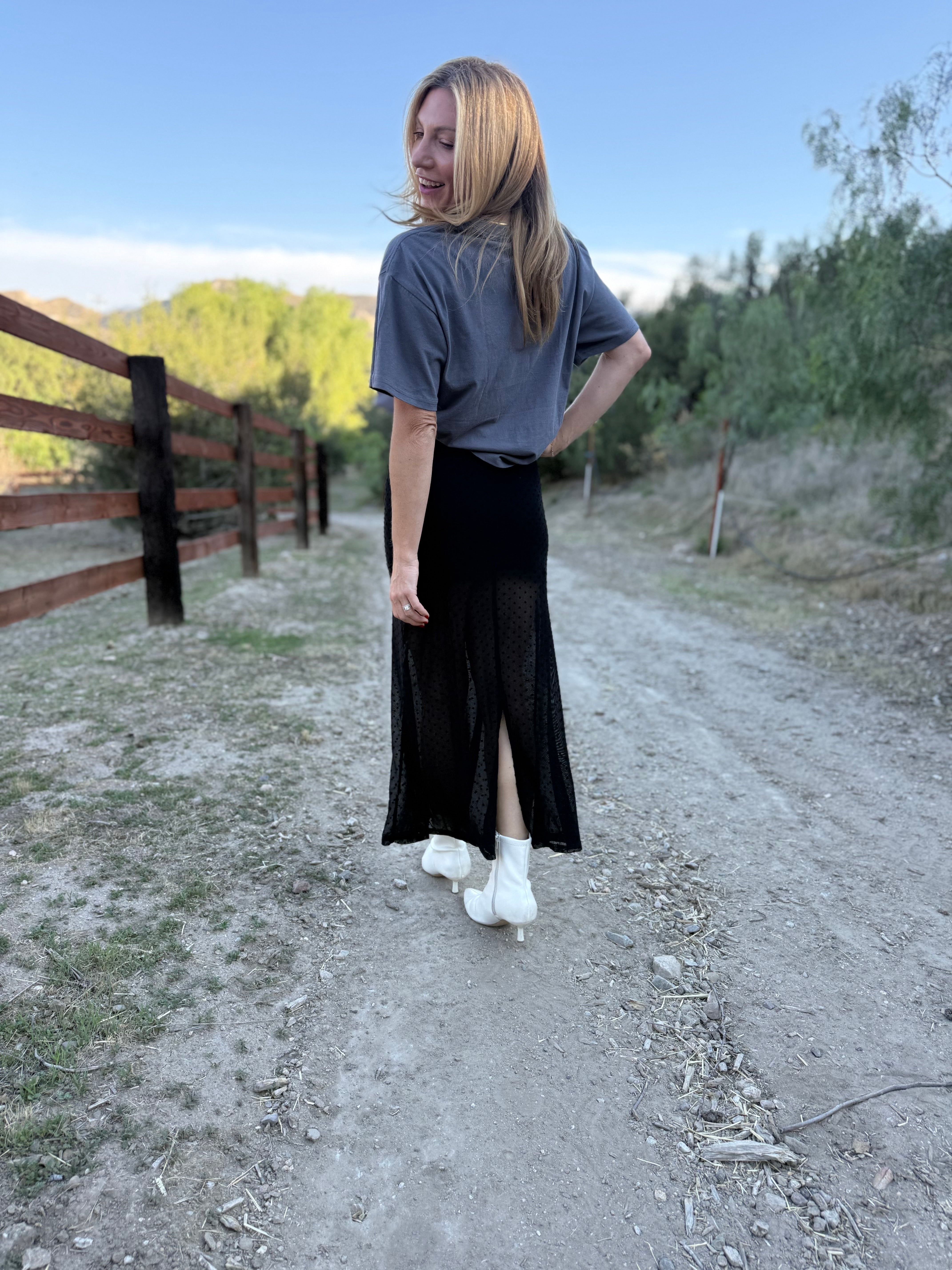 On The Spot Midi Skirt