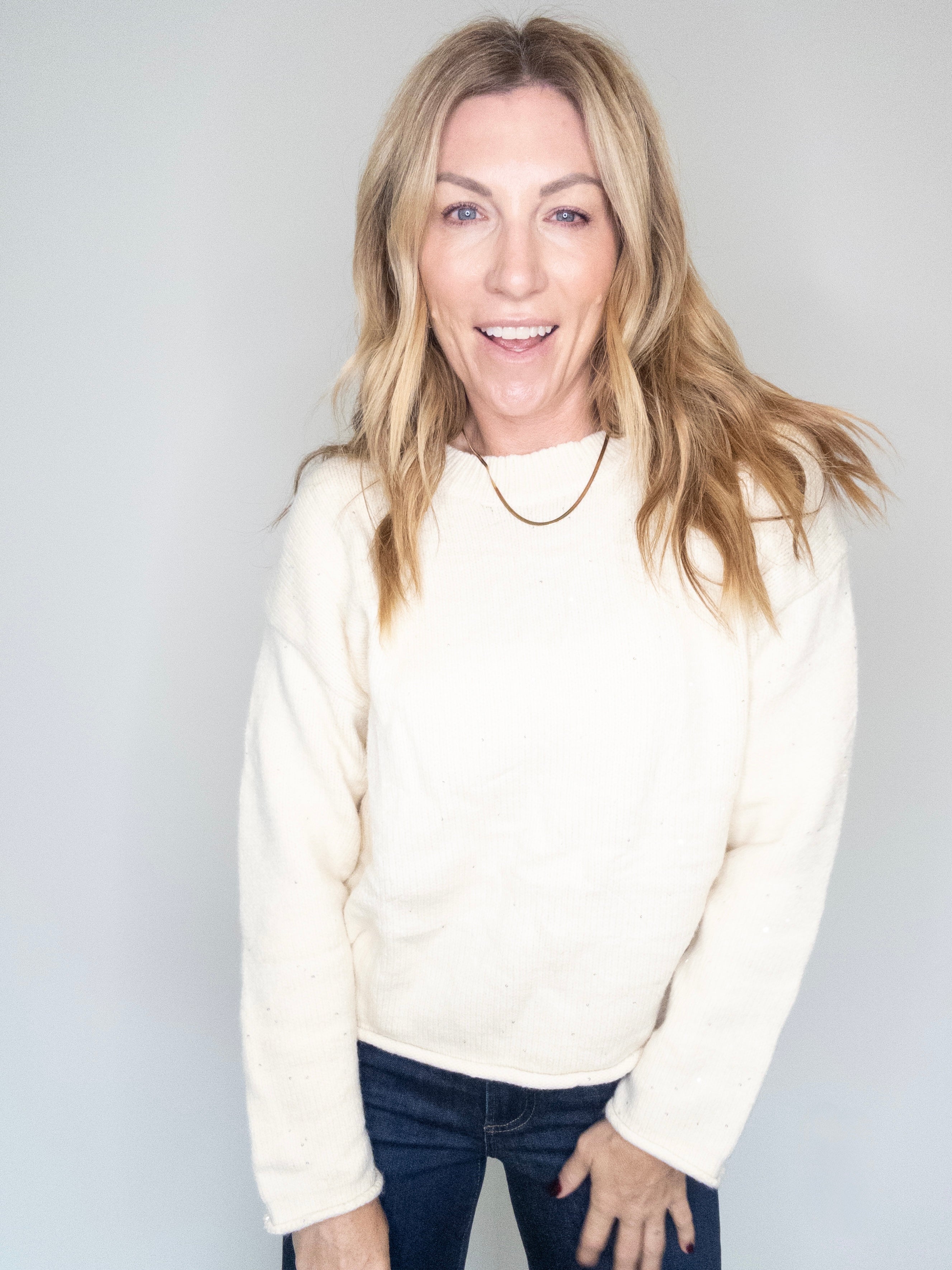 Barely There Sparkle Sweater