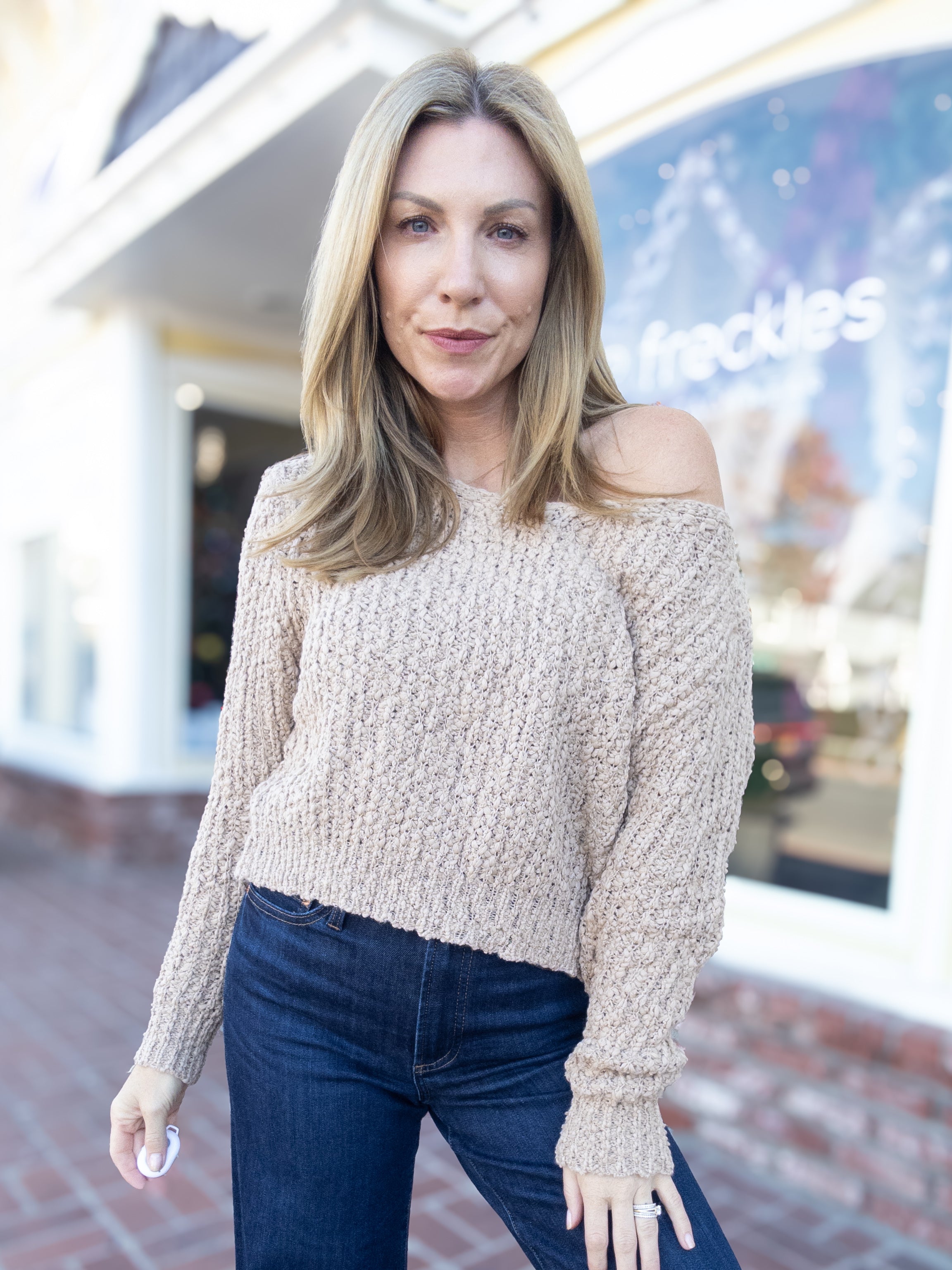 Cappuccino Loose Neck Sweater