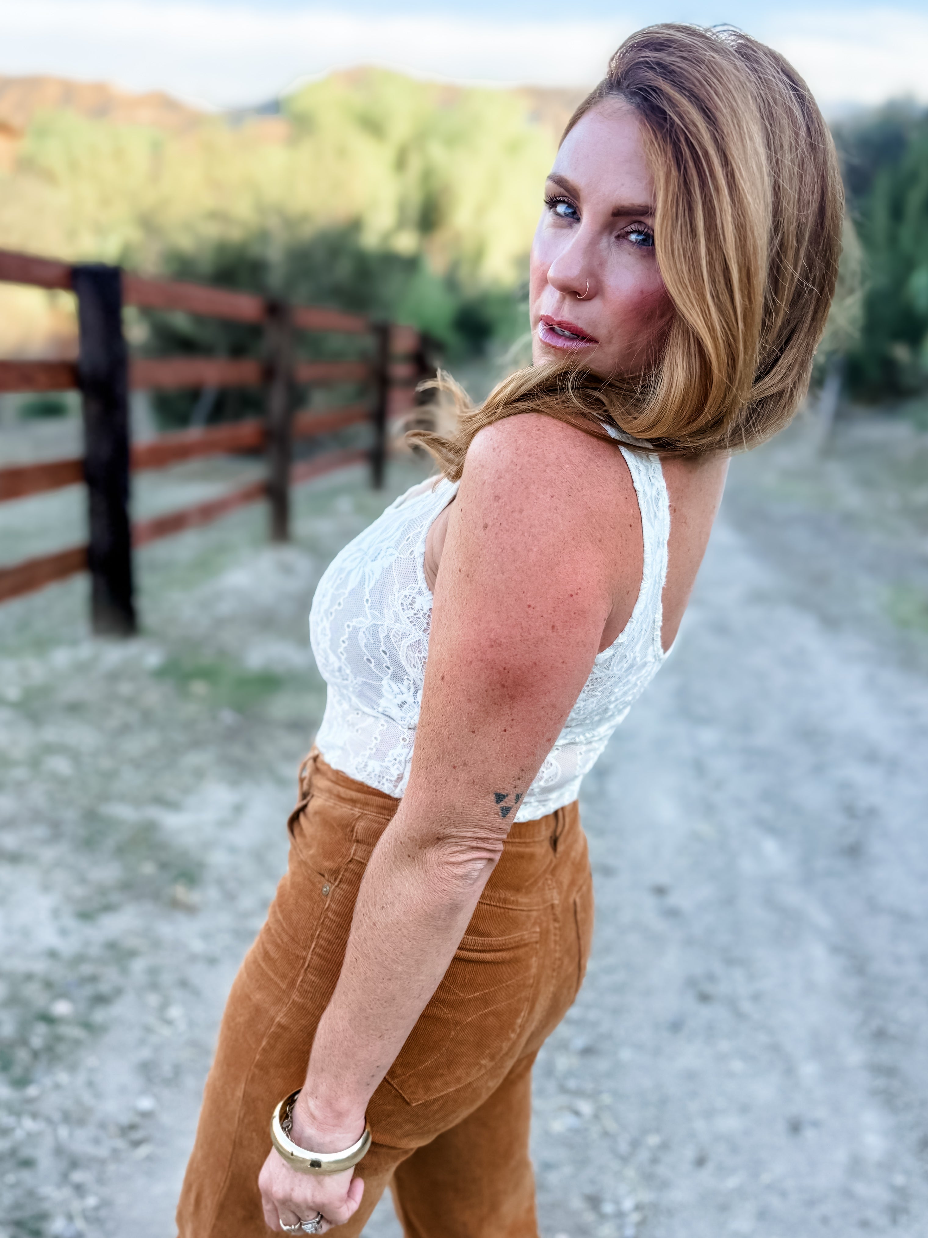 Blushing Lace Floral Bodysuit