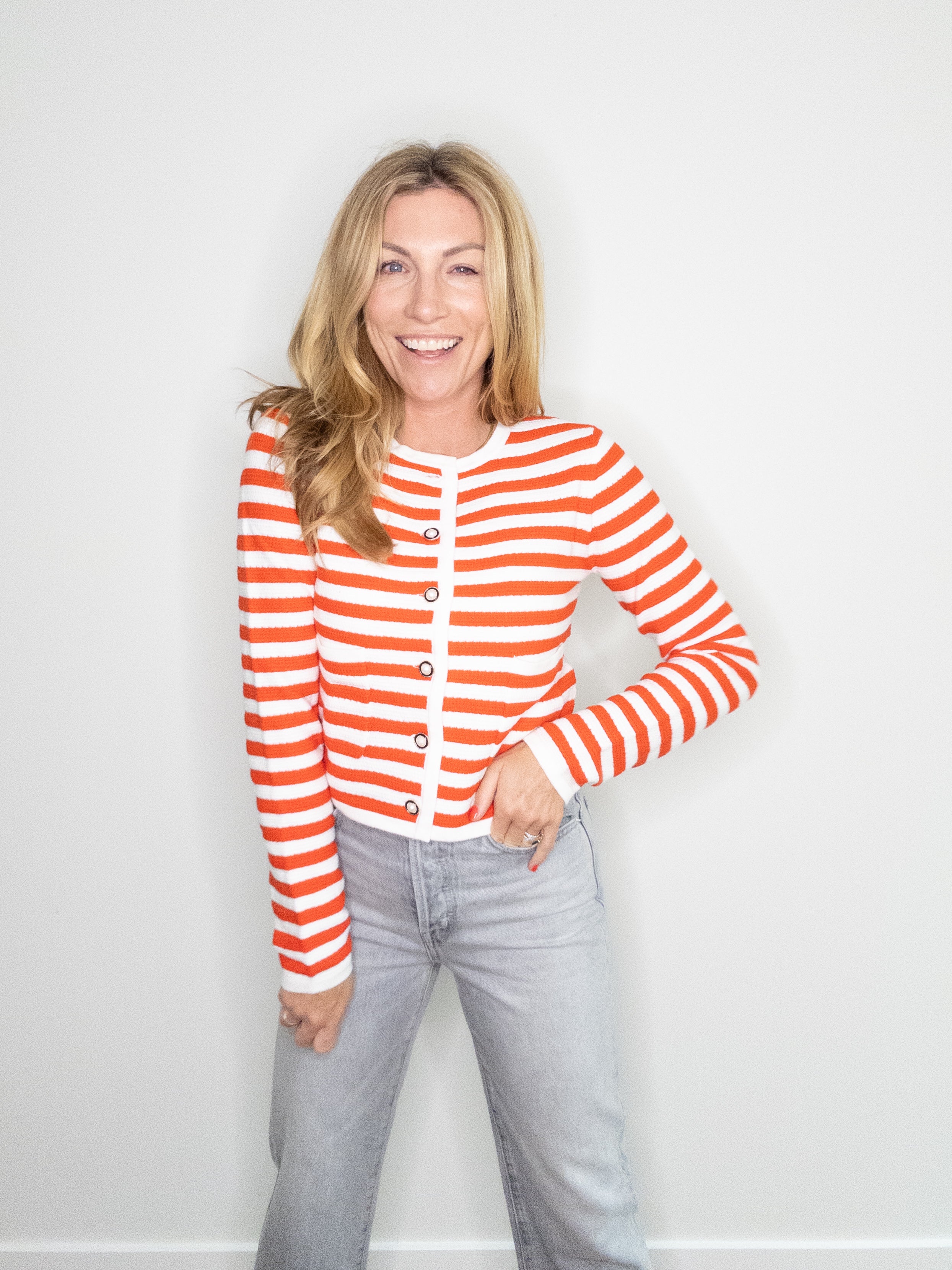 Windsor Striped Cardigan