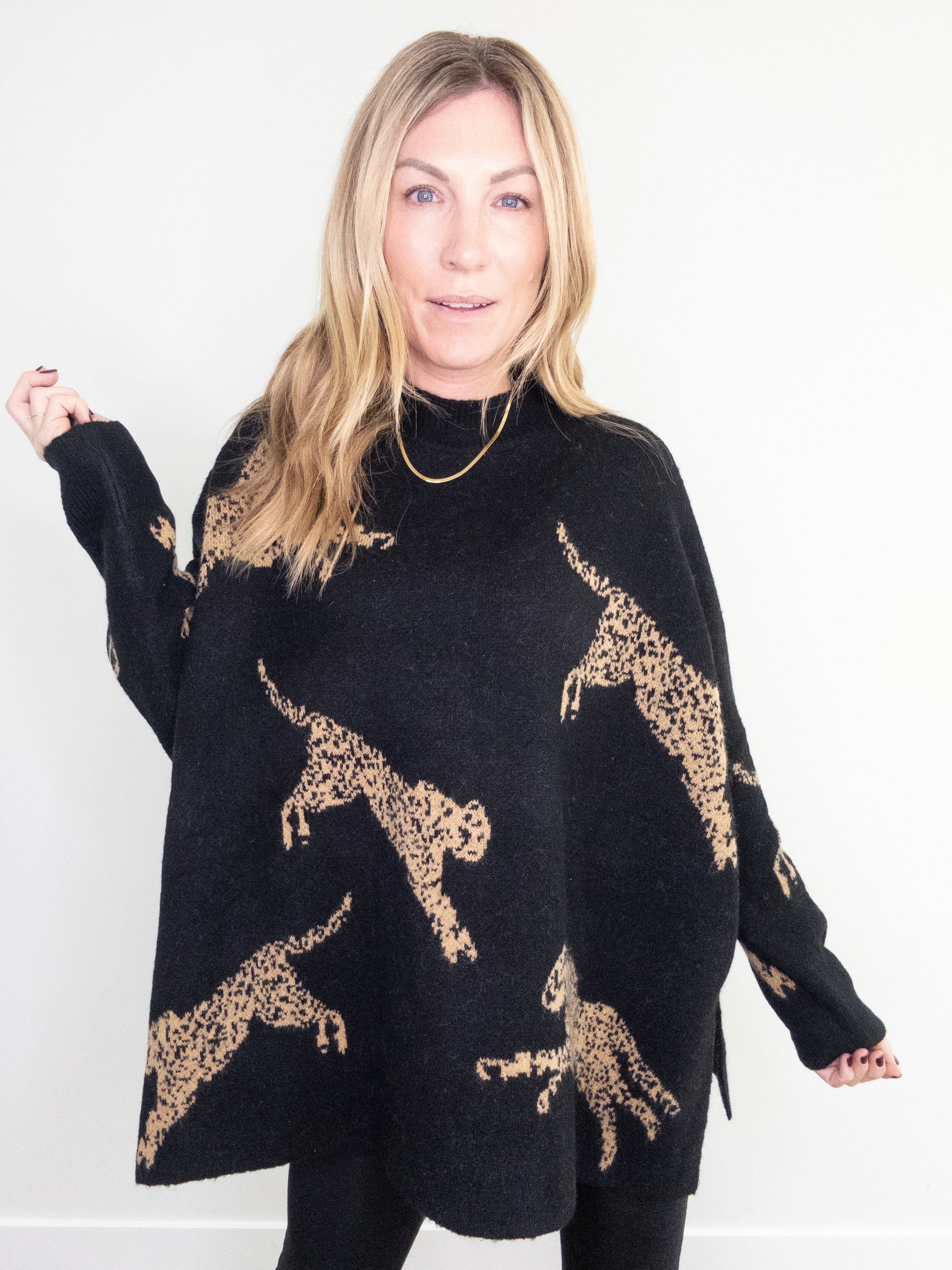 Haute Spots Cheetah Sweater