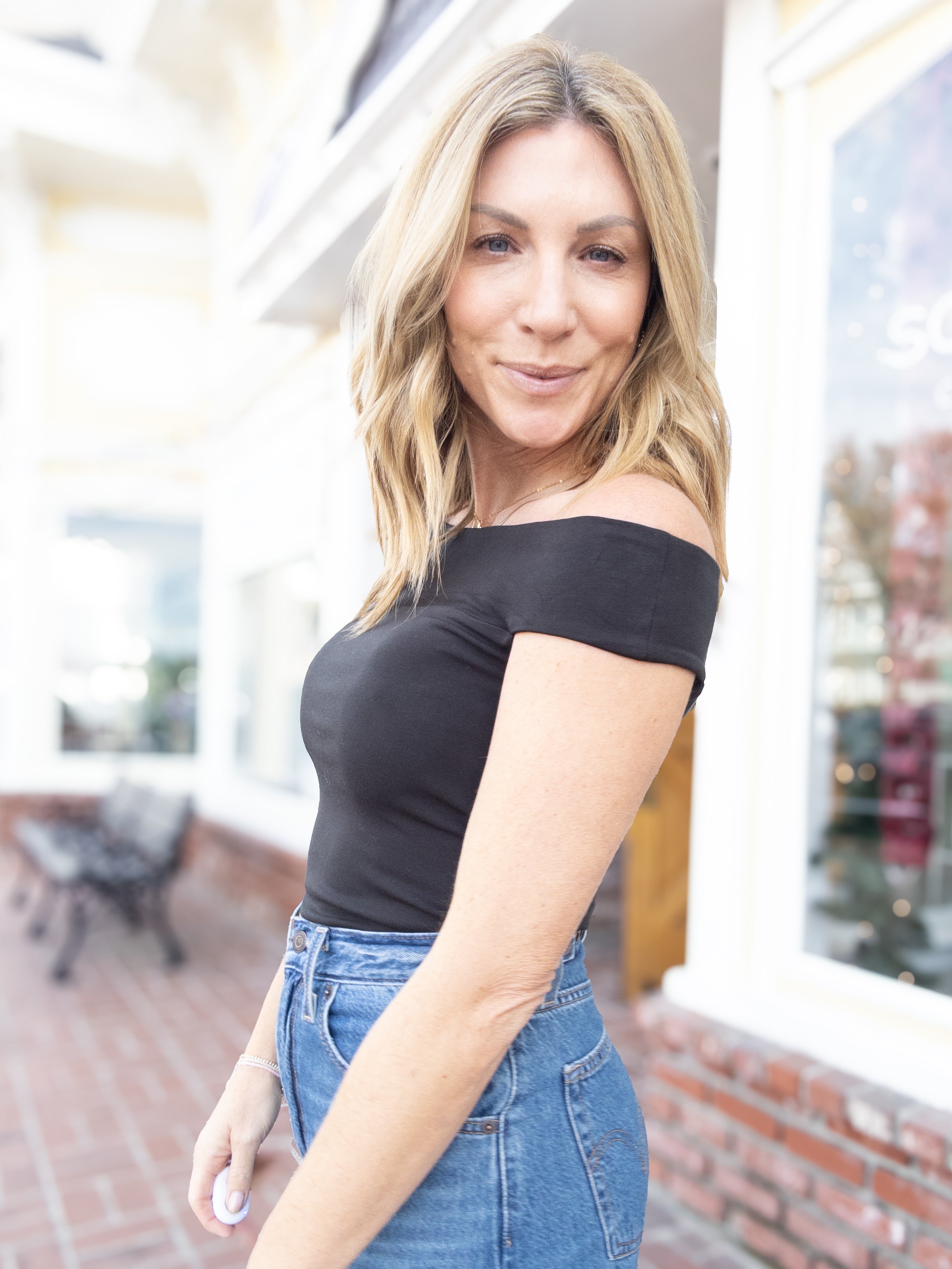 Z Supply Second Skin Off the Shoulder Top