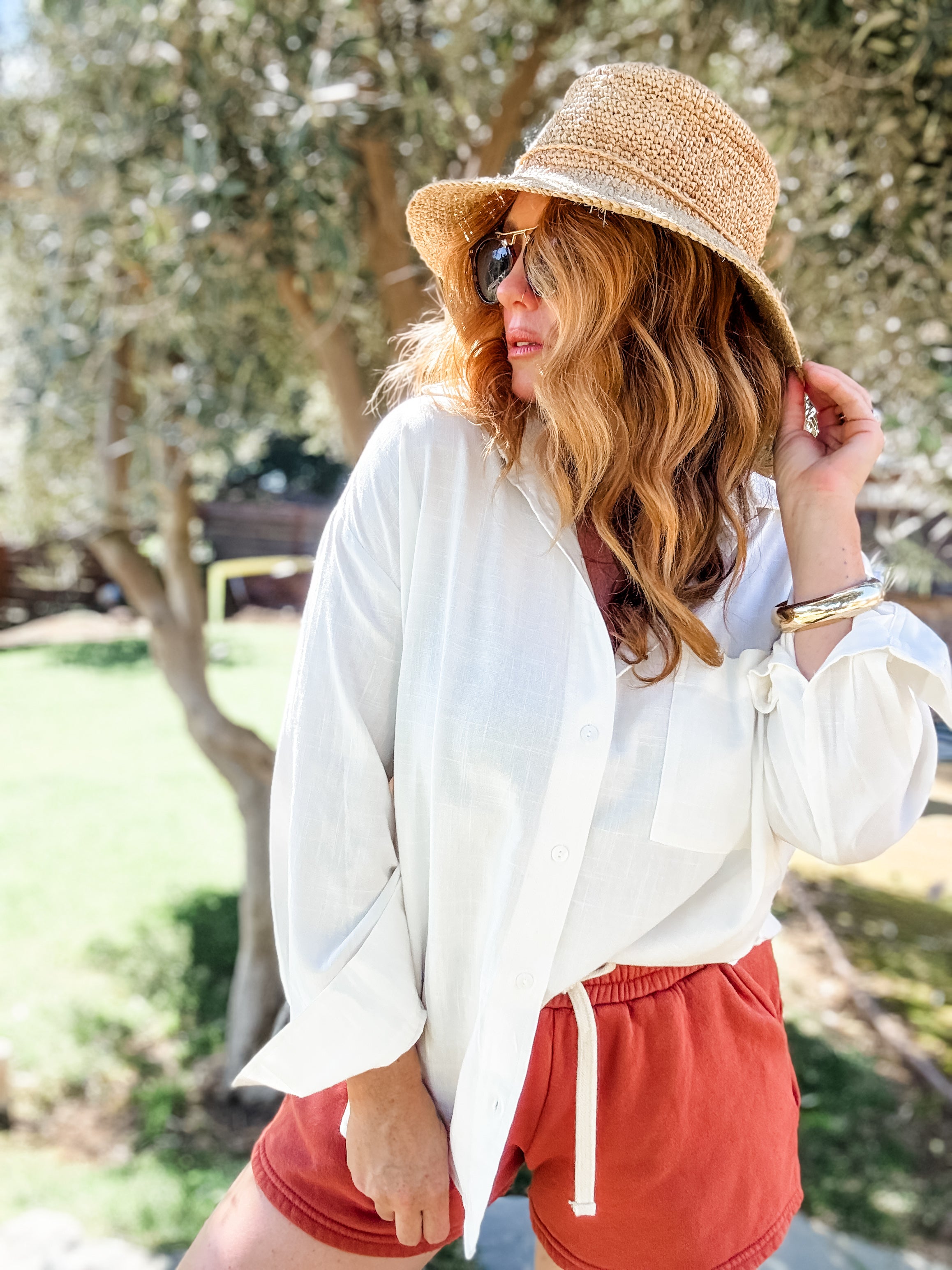 Simply Put Button Front Top