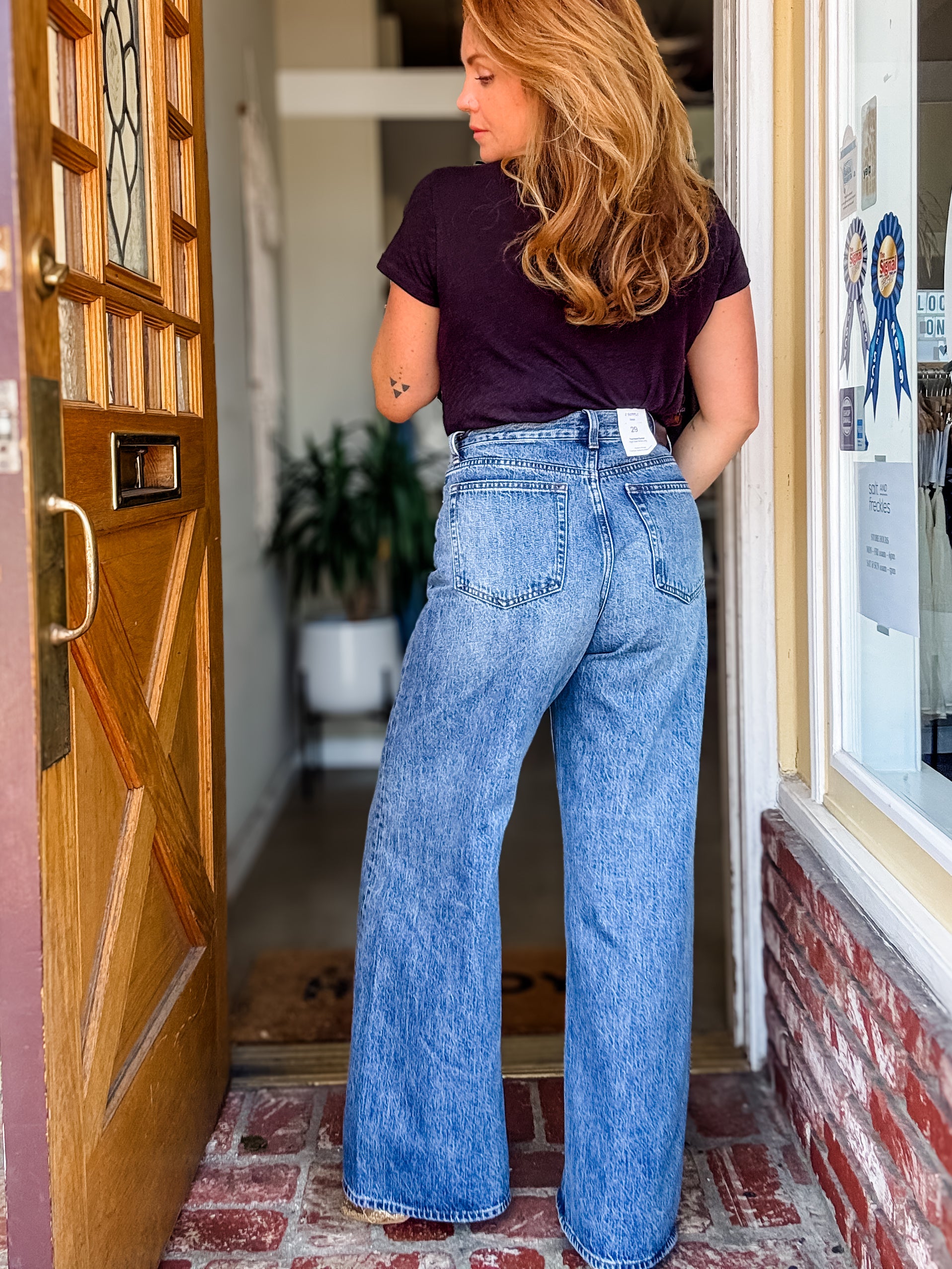 Z Supply Head Turner High Rise Wide Leg Pant