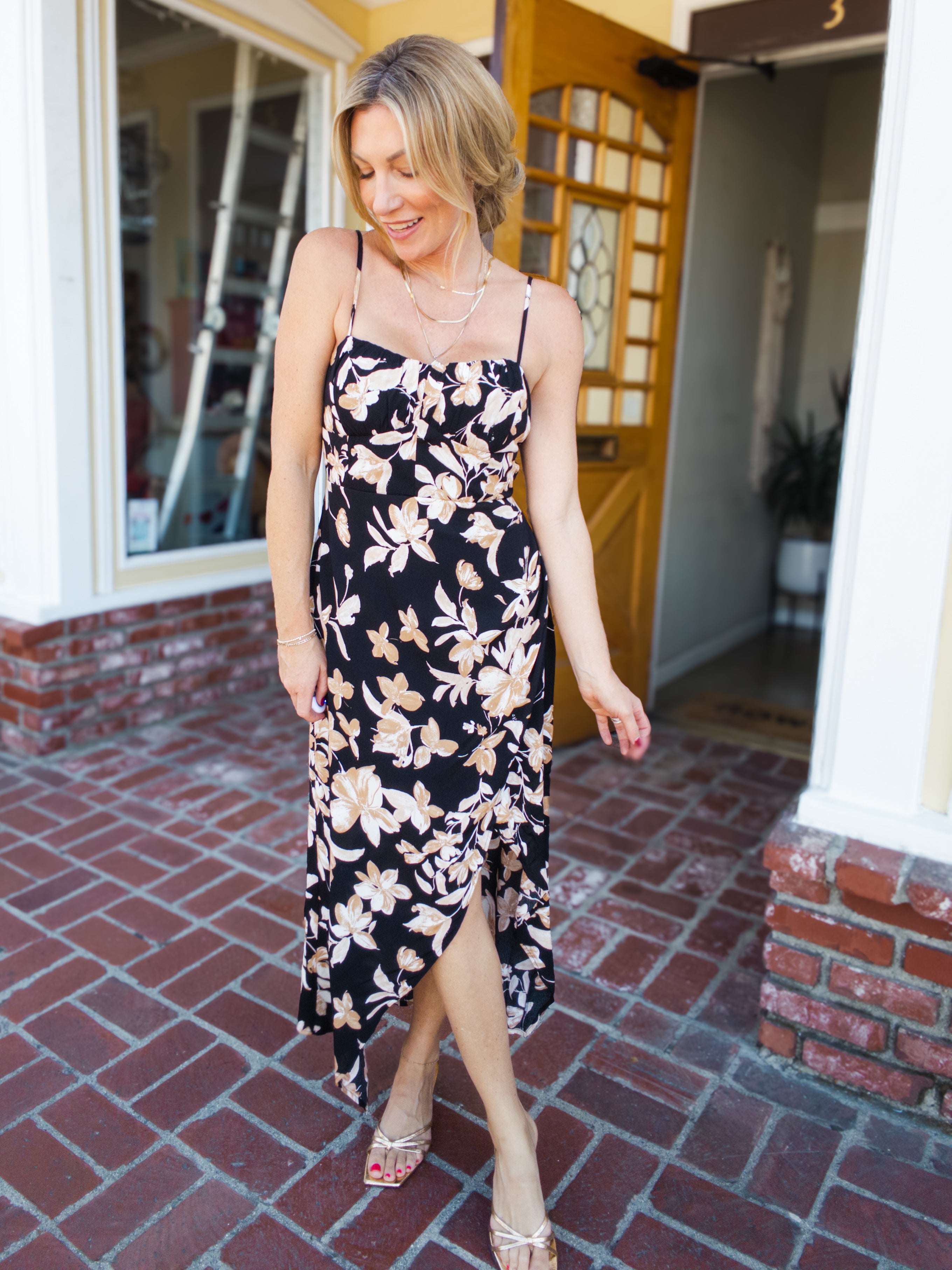 Floral Autumn Breeze Middy Dress