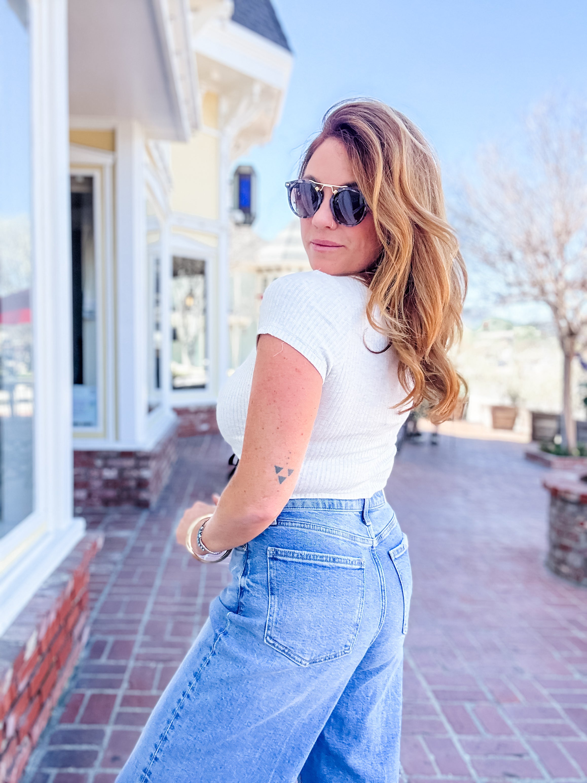 Sammie Button Front Top