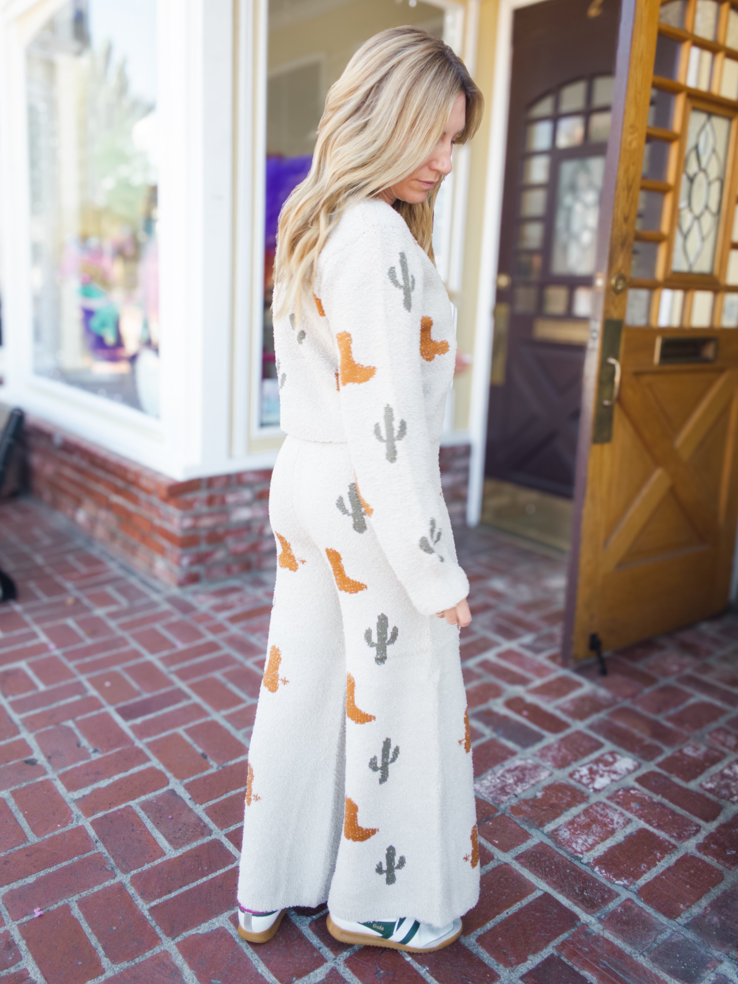 Kick Your Boots Up Sweater Lounge Set