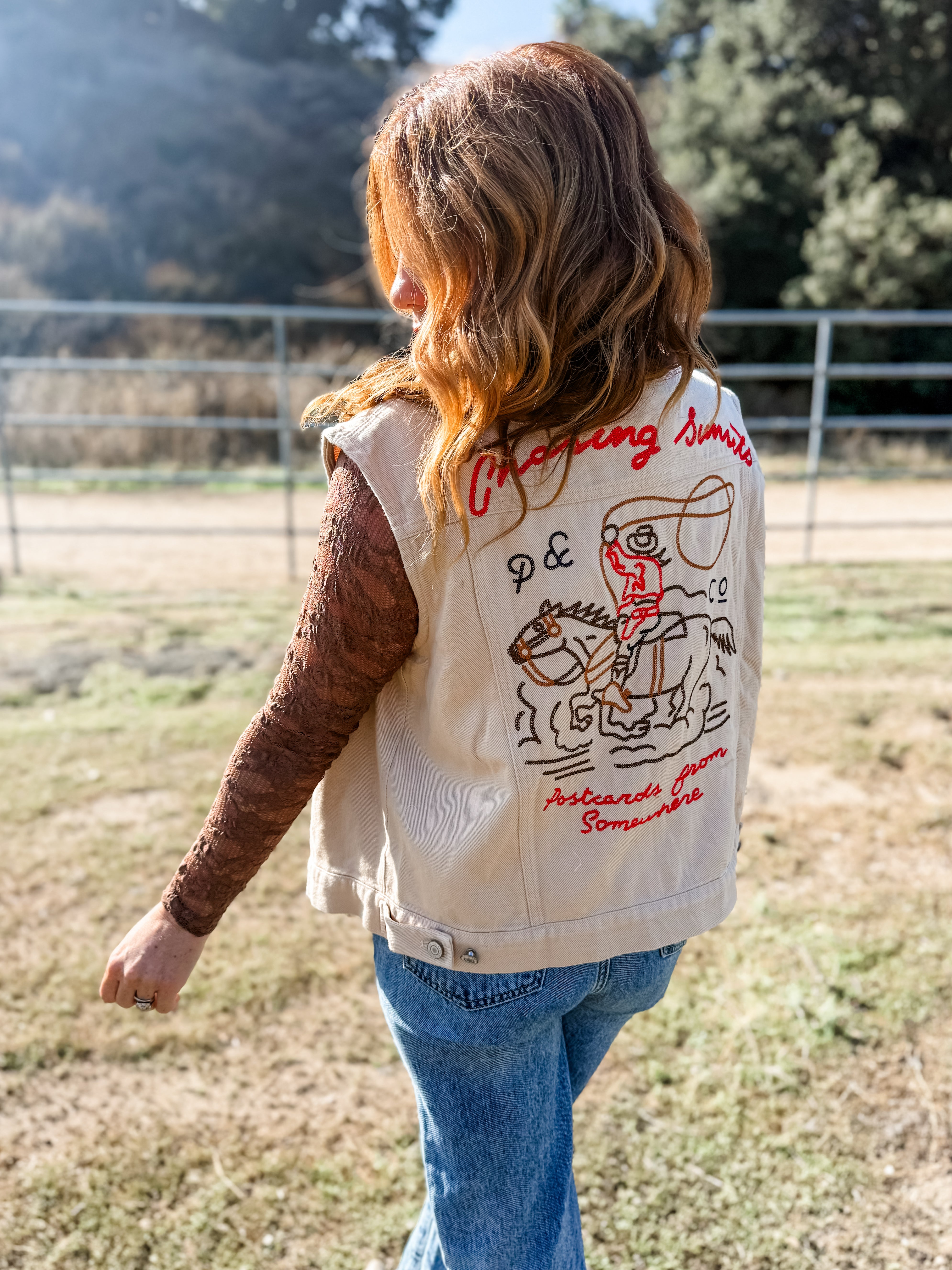 Chasing Sunset Embroidered Vest