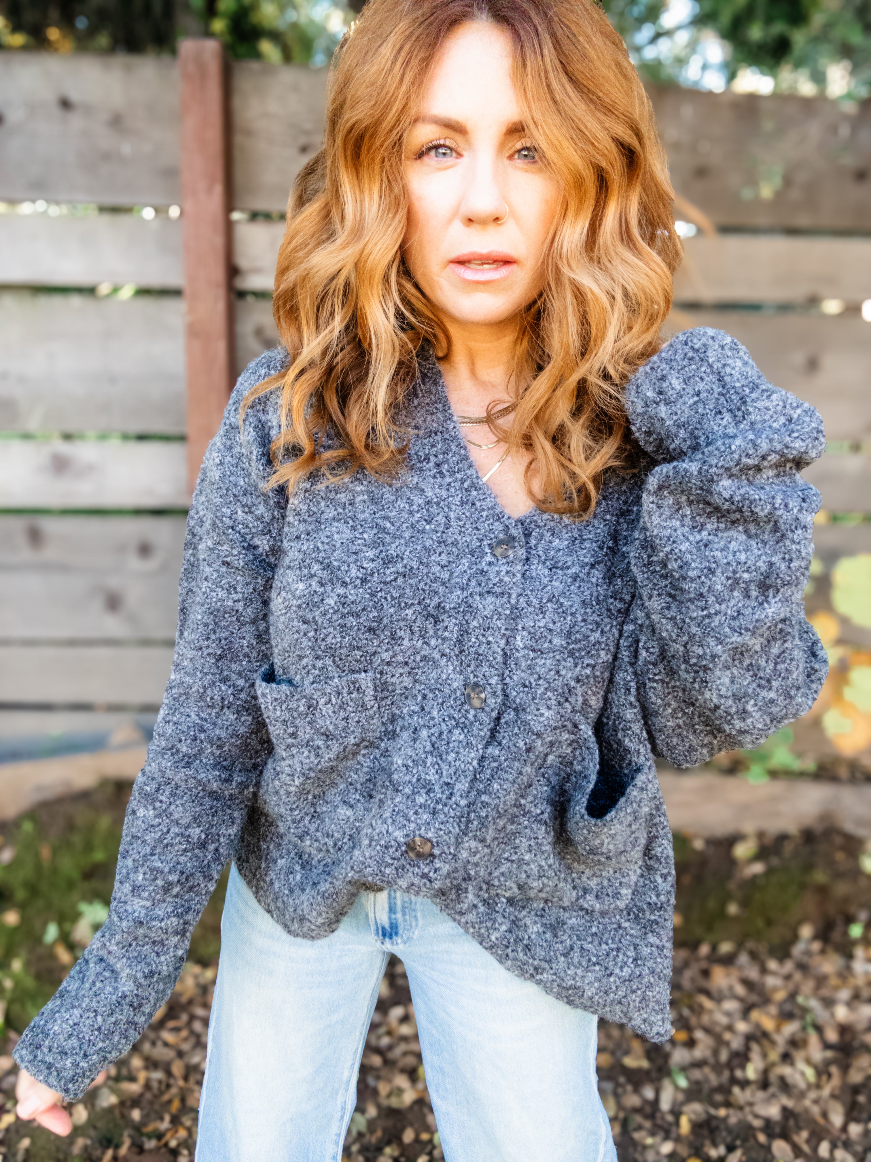 Scottie Button Cardigan