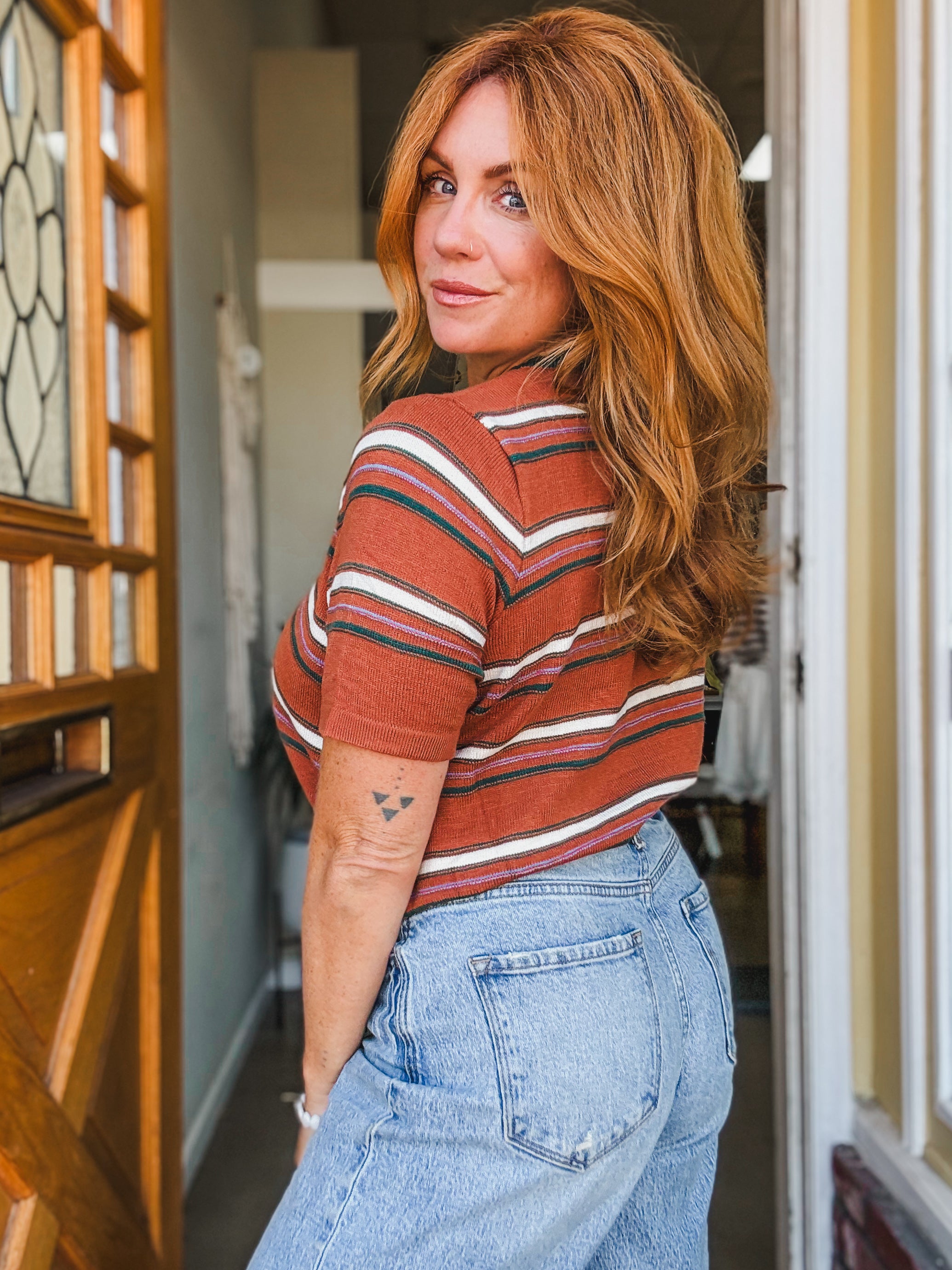 70's Retro Striped Tee