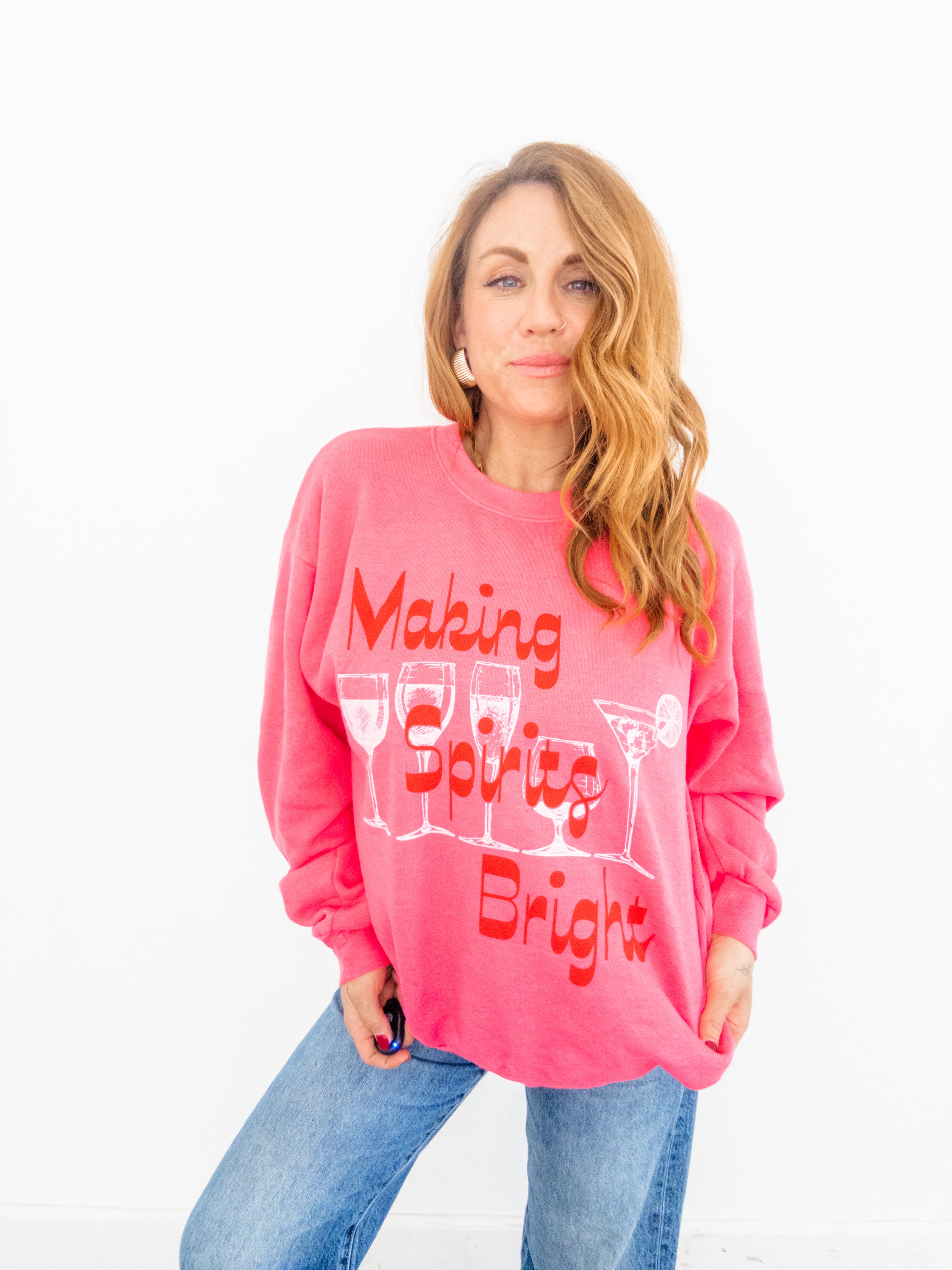 Project Social T Making Spirits Bright Sweatshirt