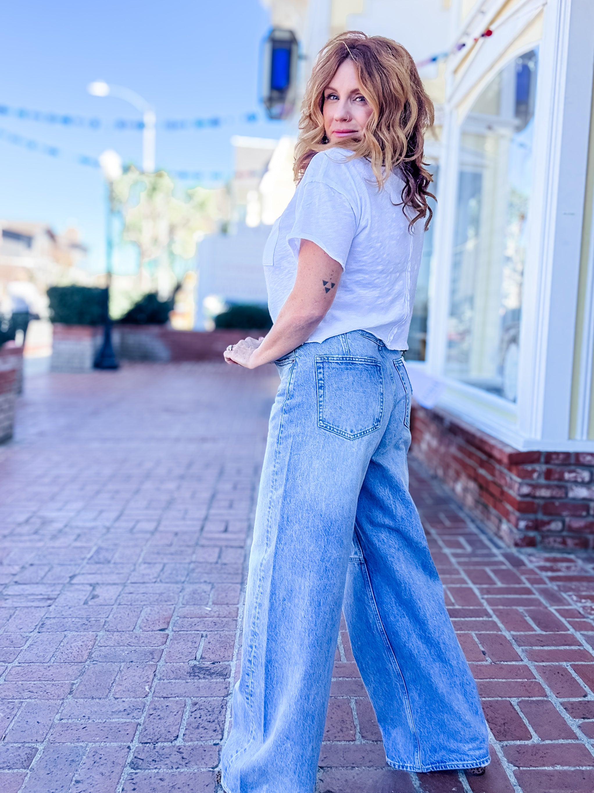 Pistola Sydney High Rise Barrel Wide Leg