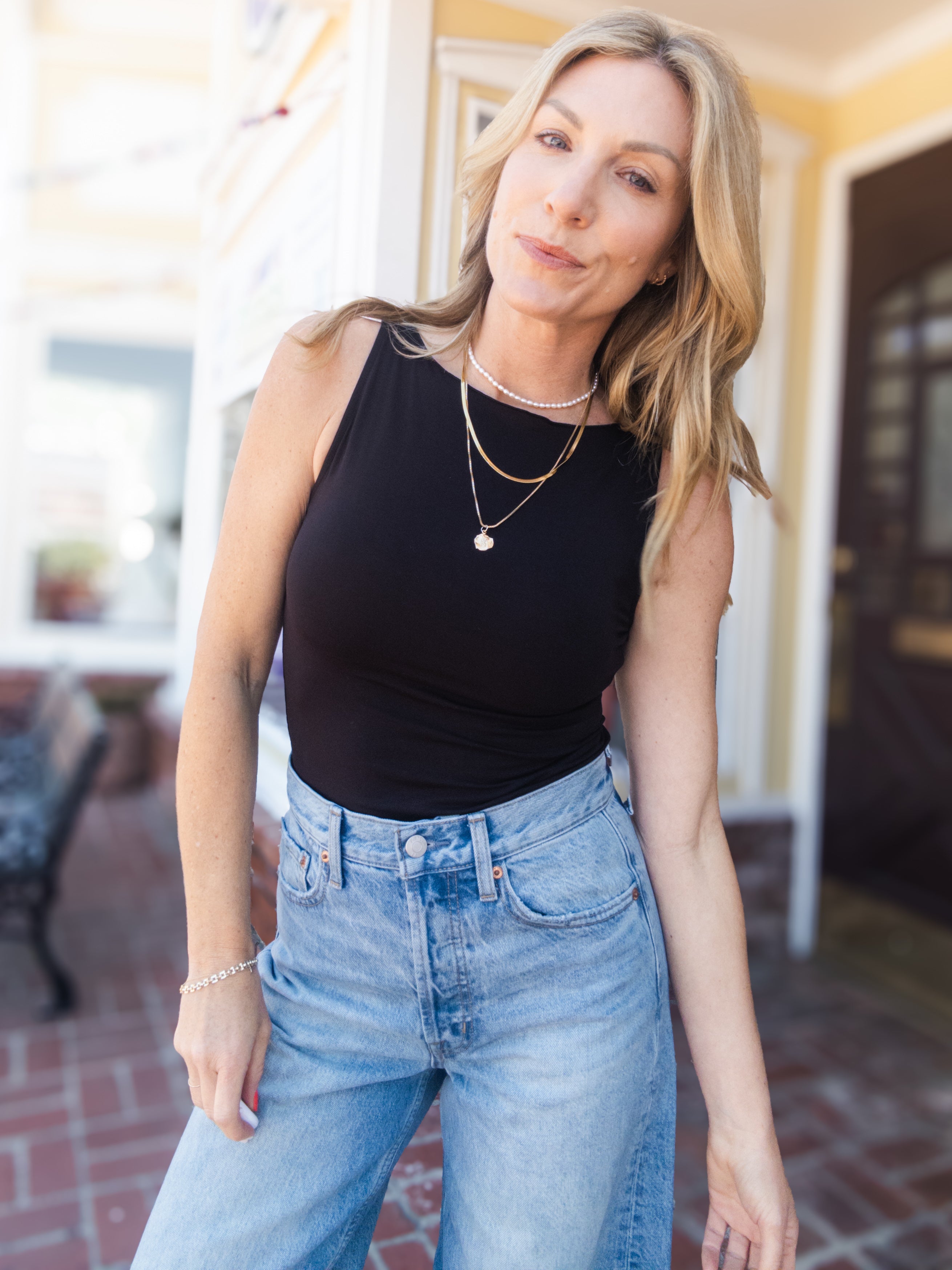 Project Social T Odette Boat Neck Tank