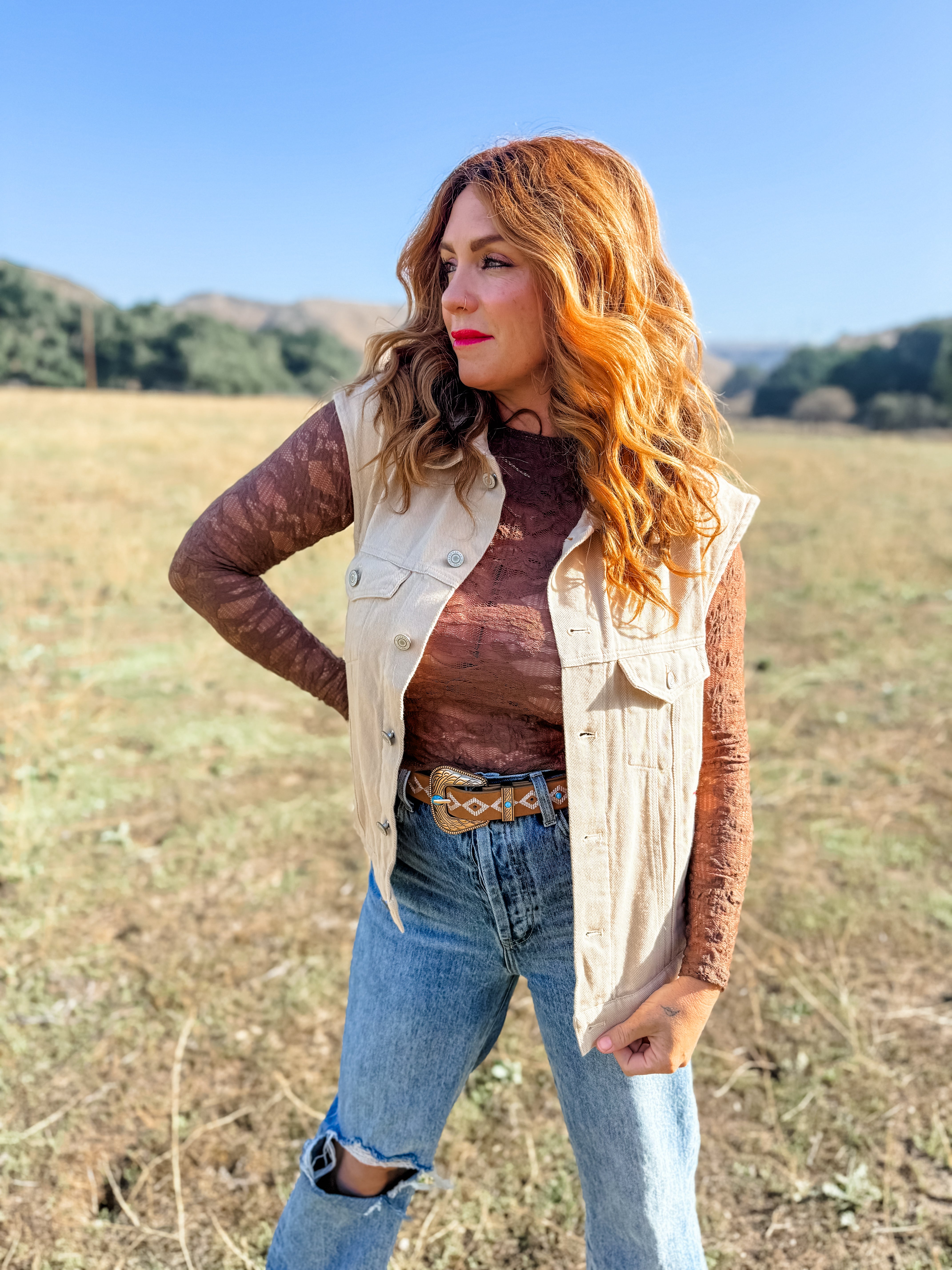 Chasing Sunset Embroidered Vest