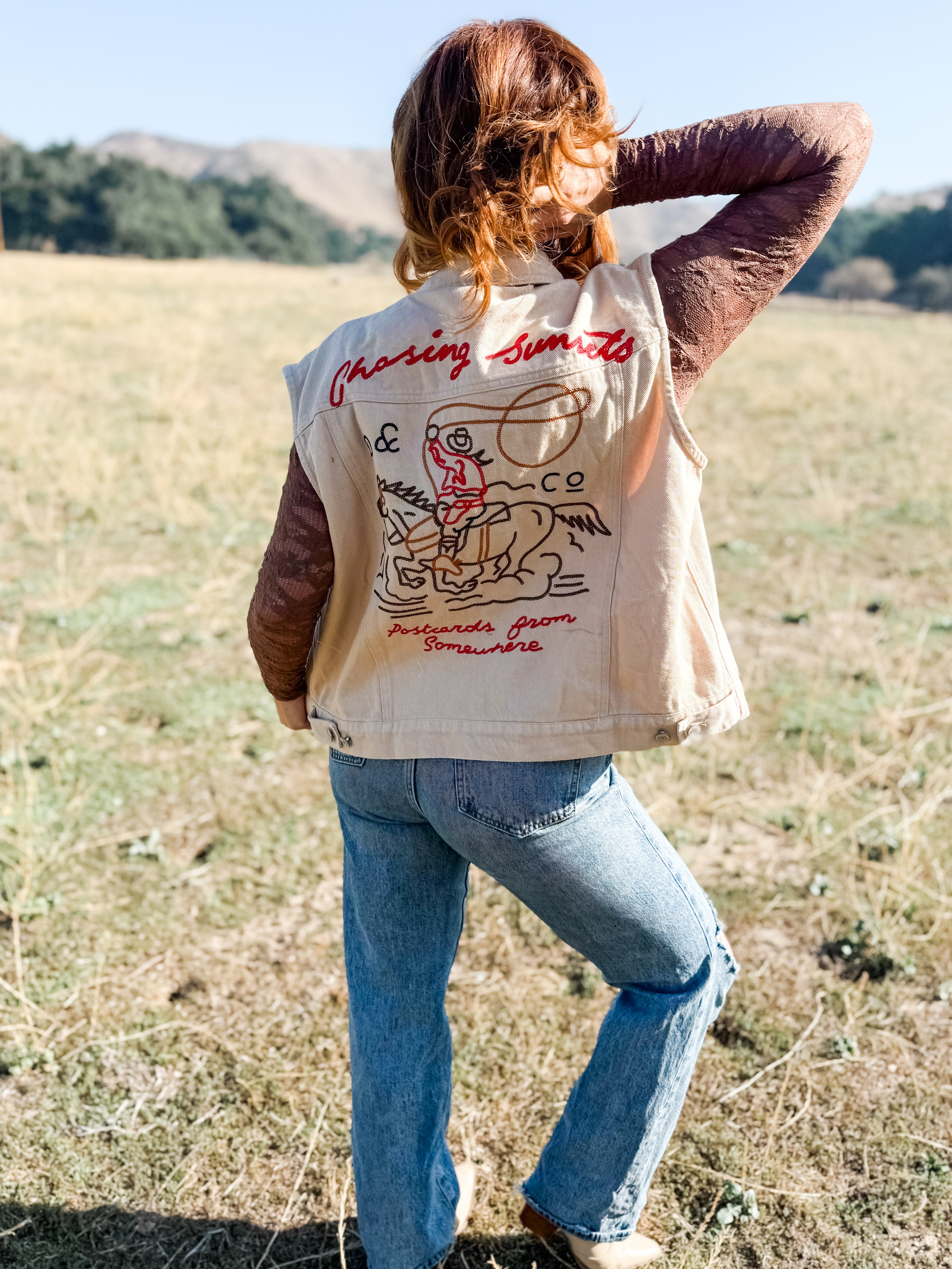 Chasing Sunset Embroidered Vest