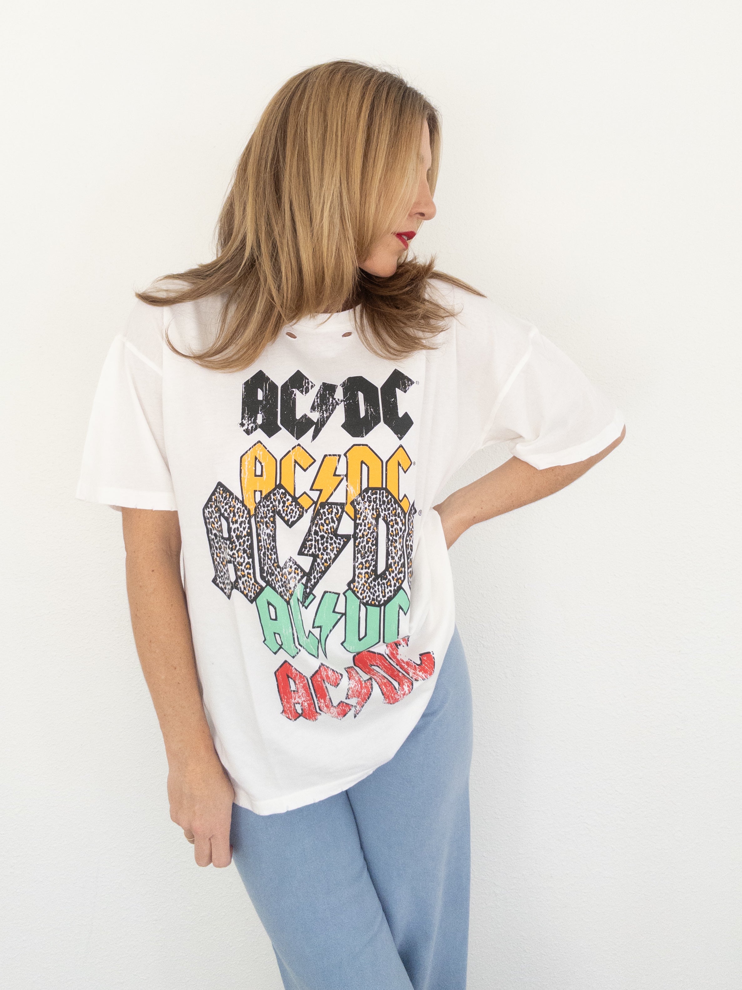 ACDC Distressed Graphic Tee