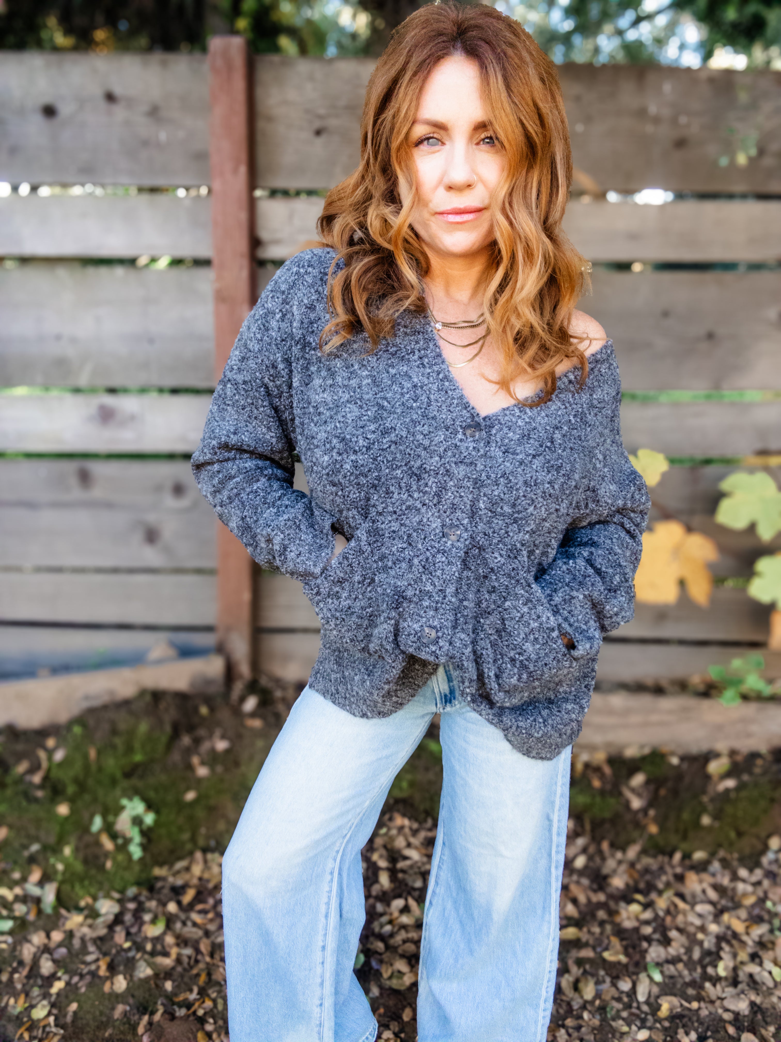 Scottie Button Cardigan