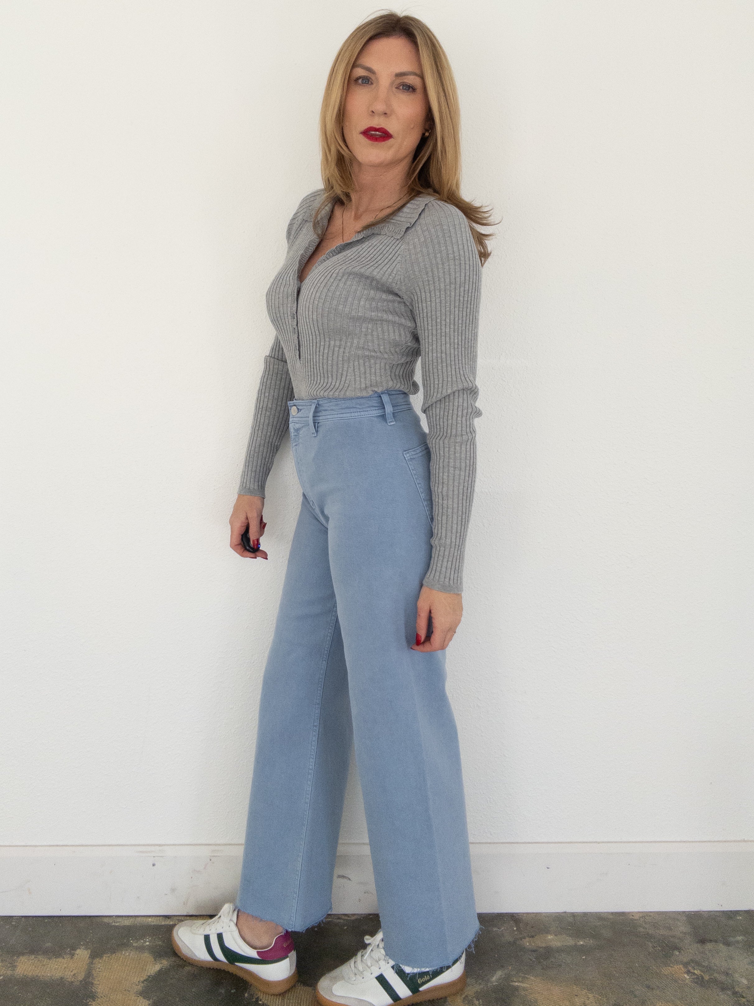 Pistola Penny High Rise Wide Leg Crop