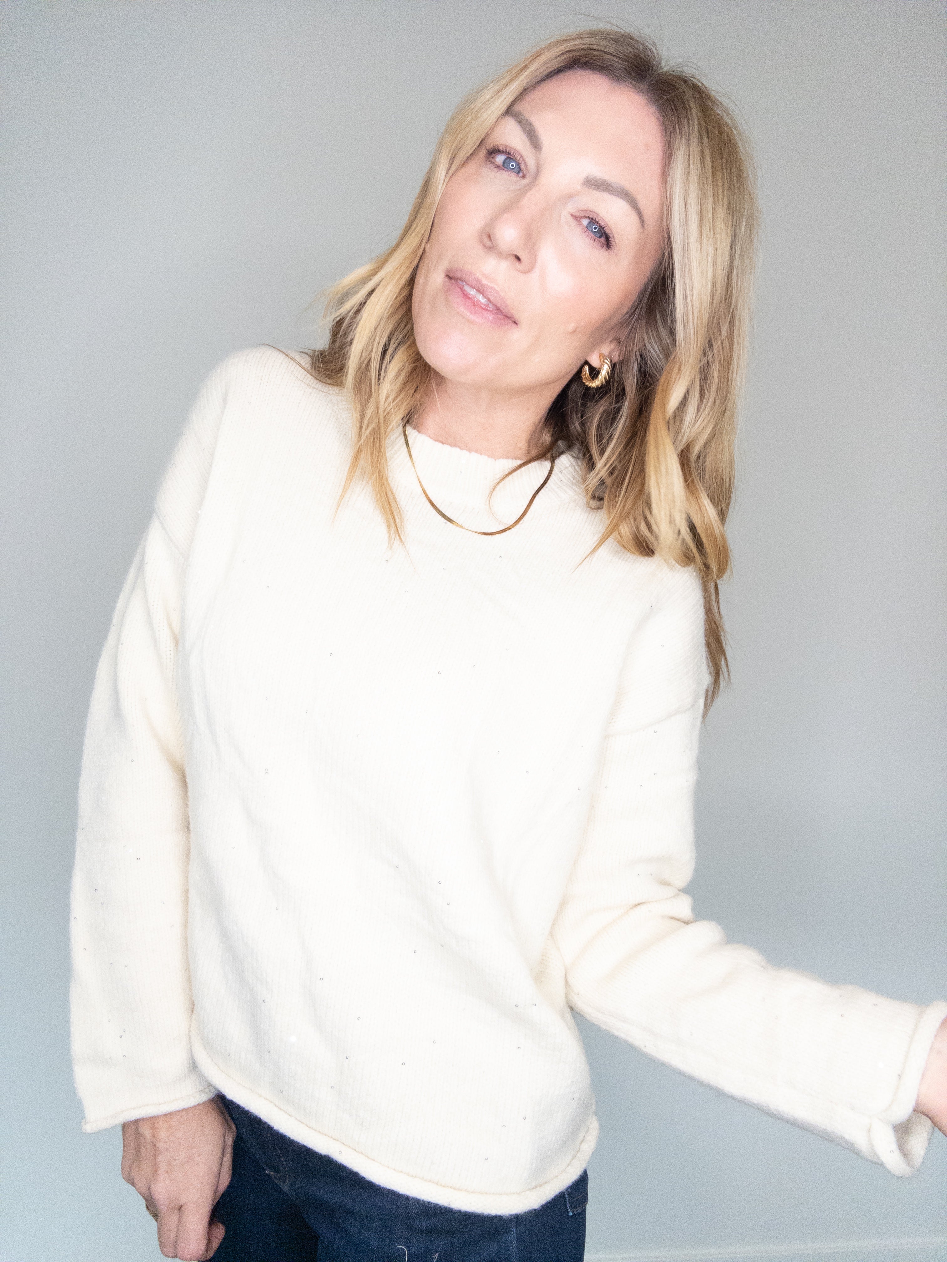 Barely There Sparkle Sweater