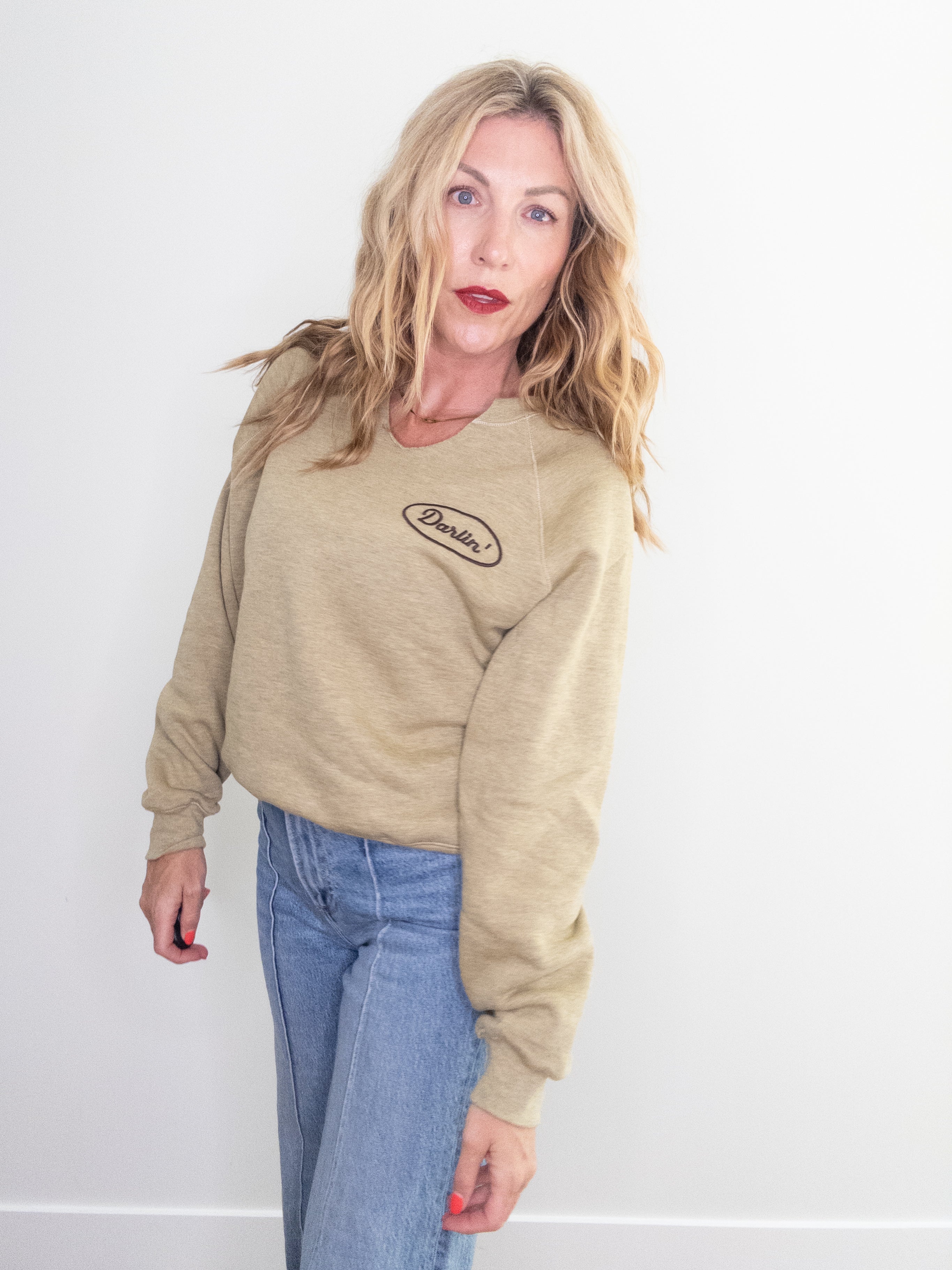 Project Social T Darlin Embroidered Sweatshirt