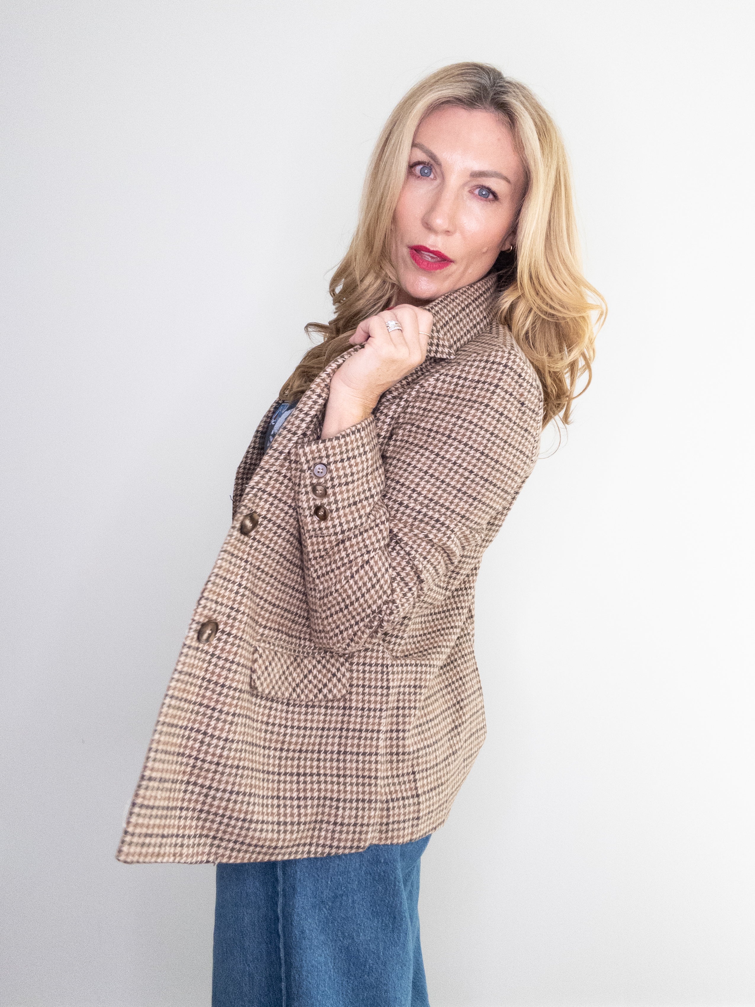 Houndstooth Blazer