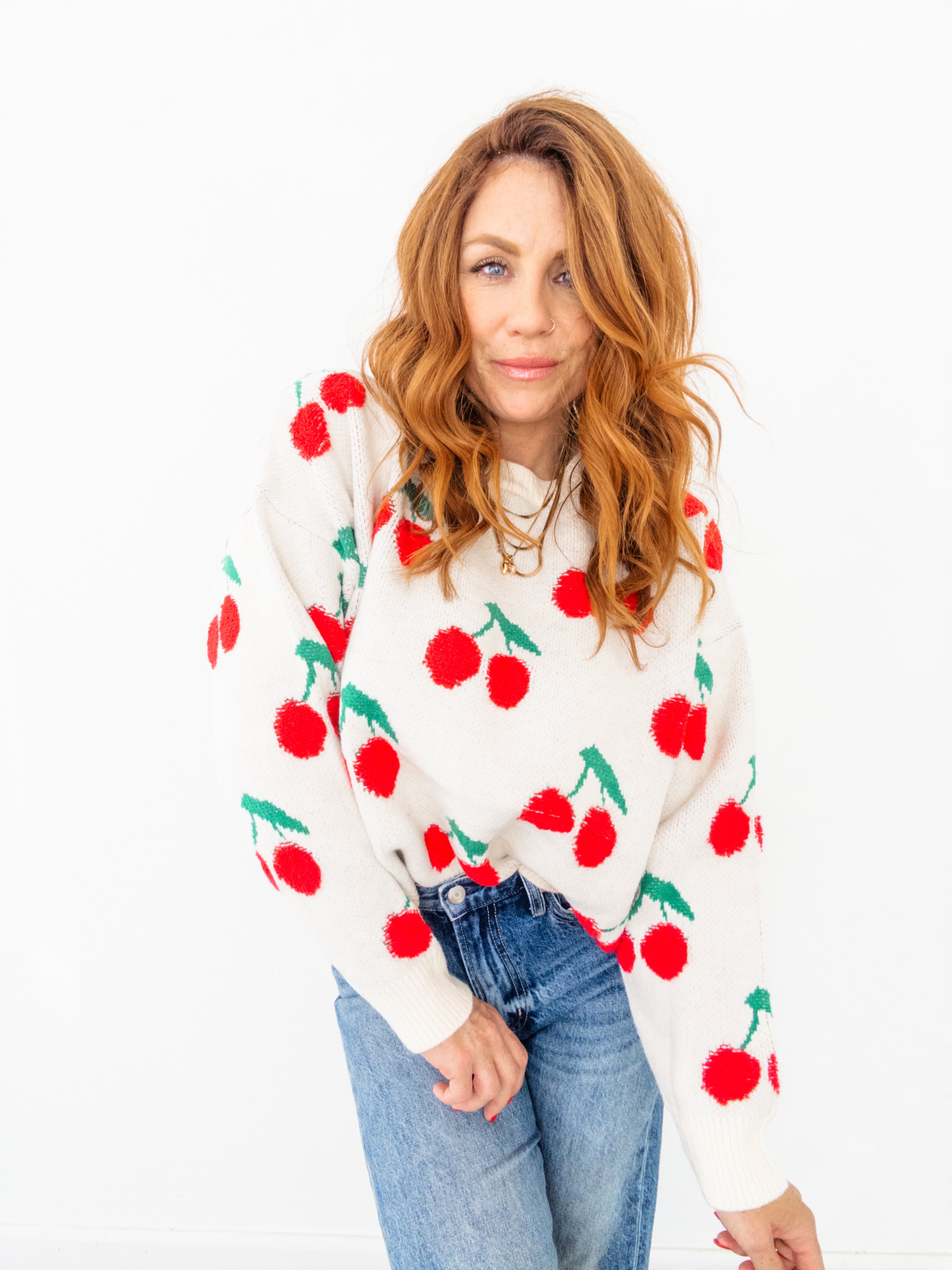 Cherry Bomb Knit Sweater