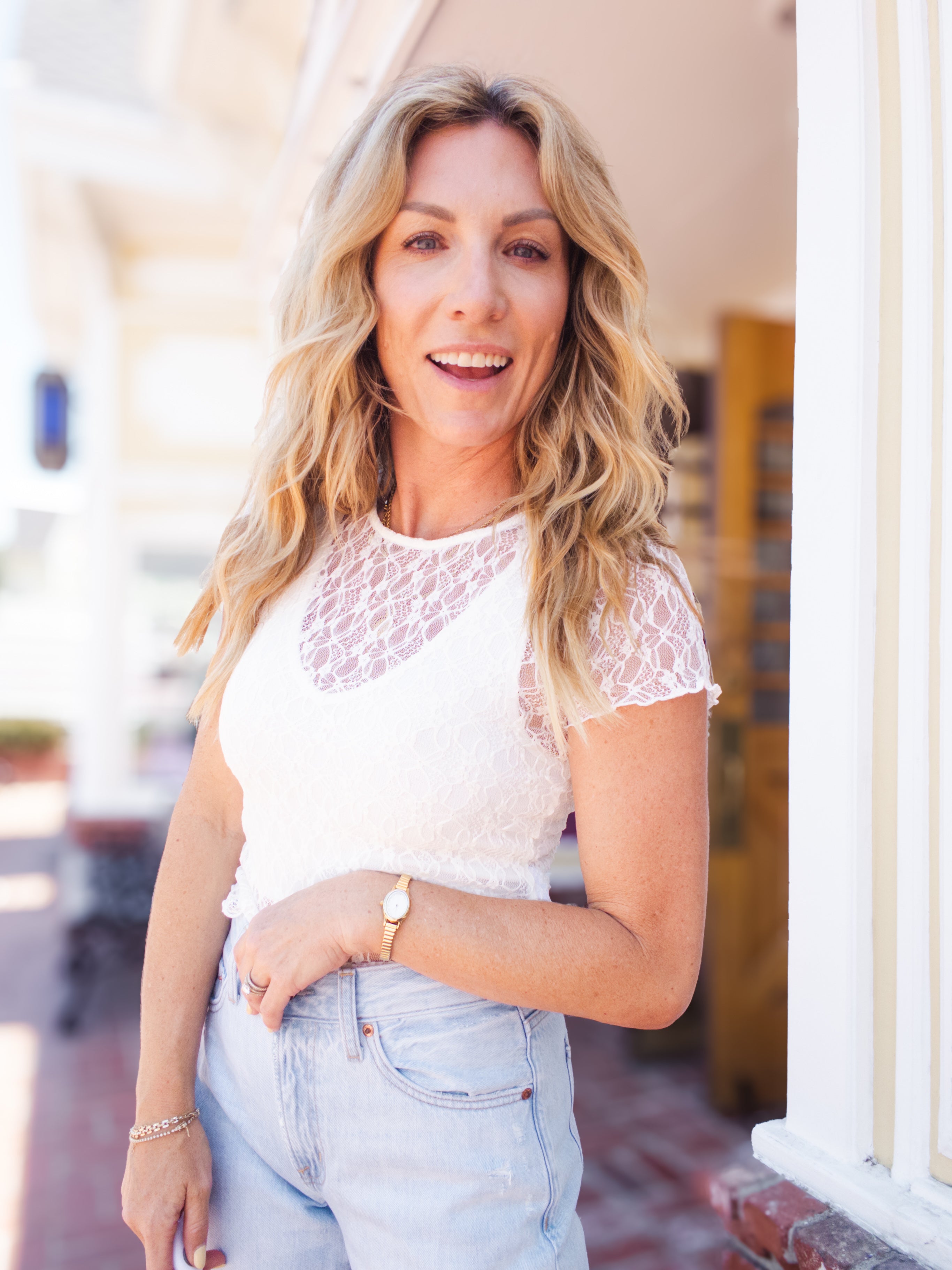 Project Social T Avila Lace Baby Tee