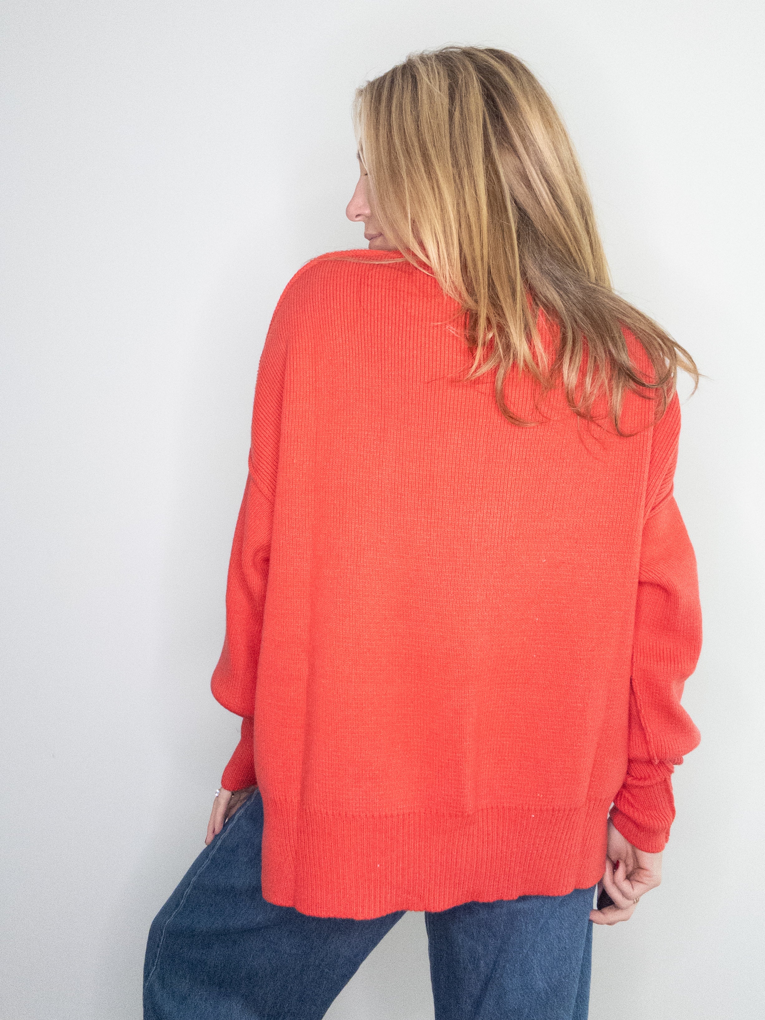 Cherry Pop Oversized Knit Sweater