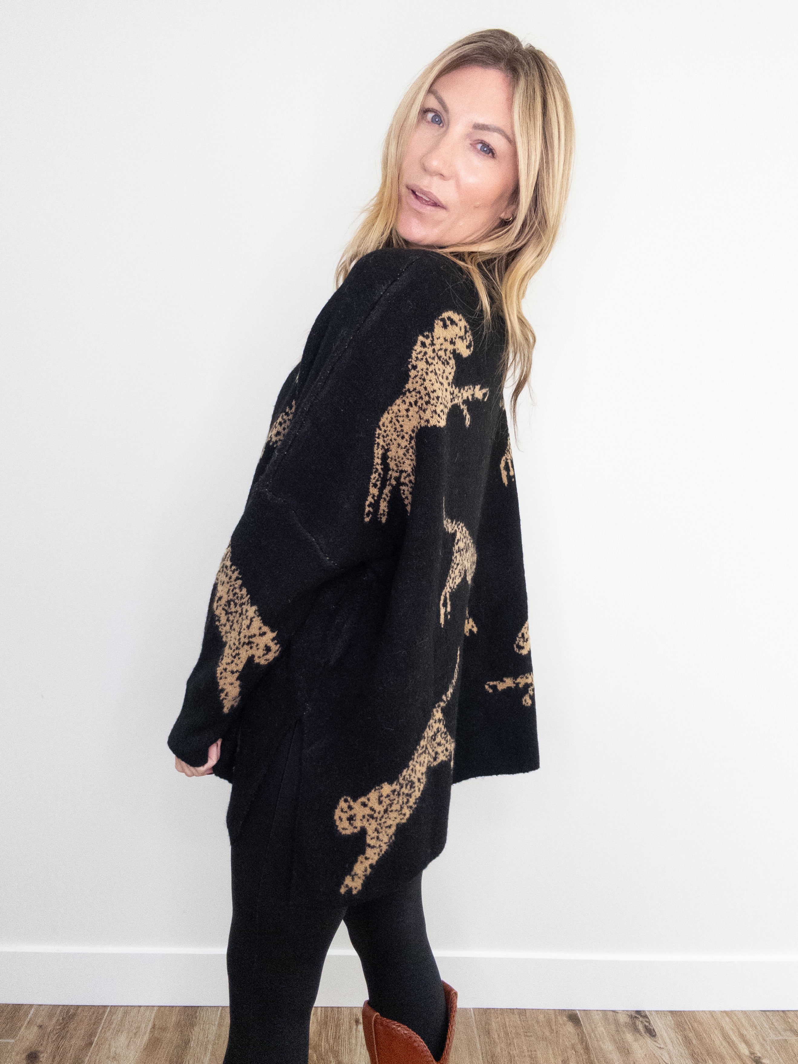 Haute Spots Cheetah Sweater