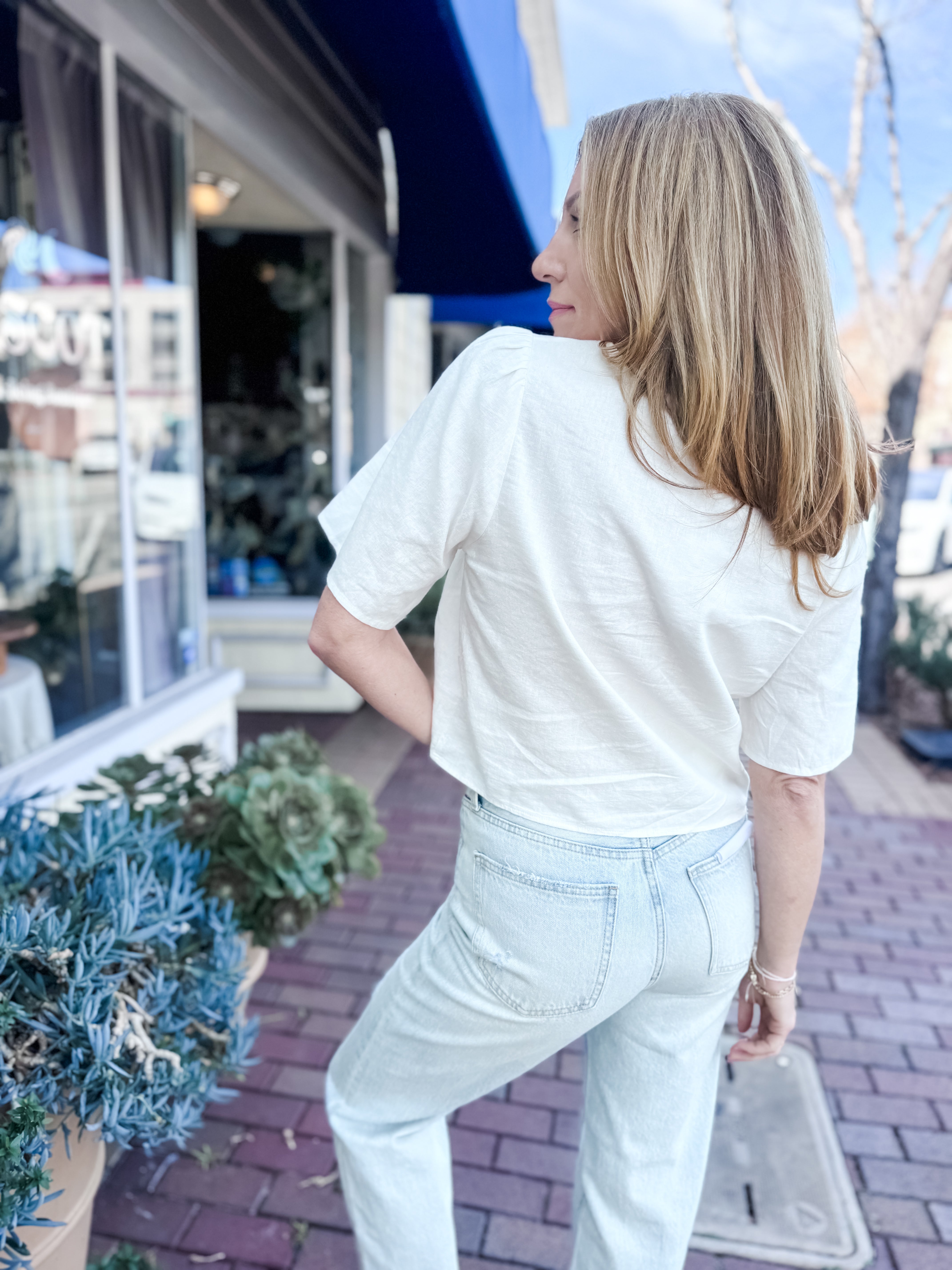 Z Supply La Belle Linen Top