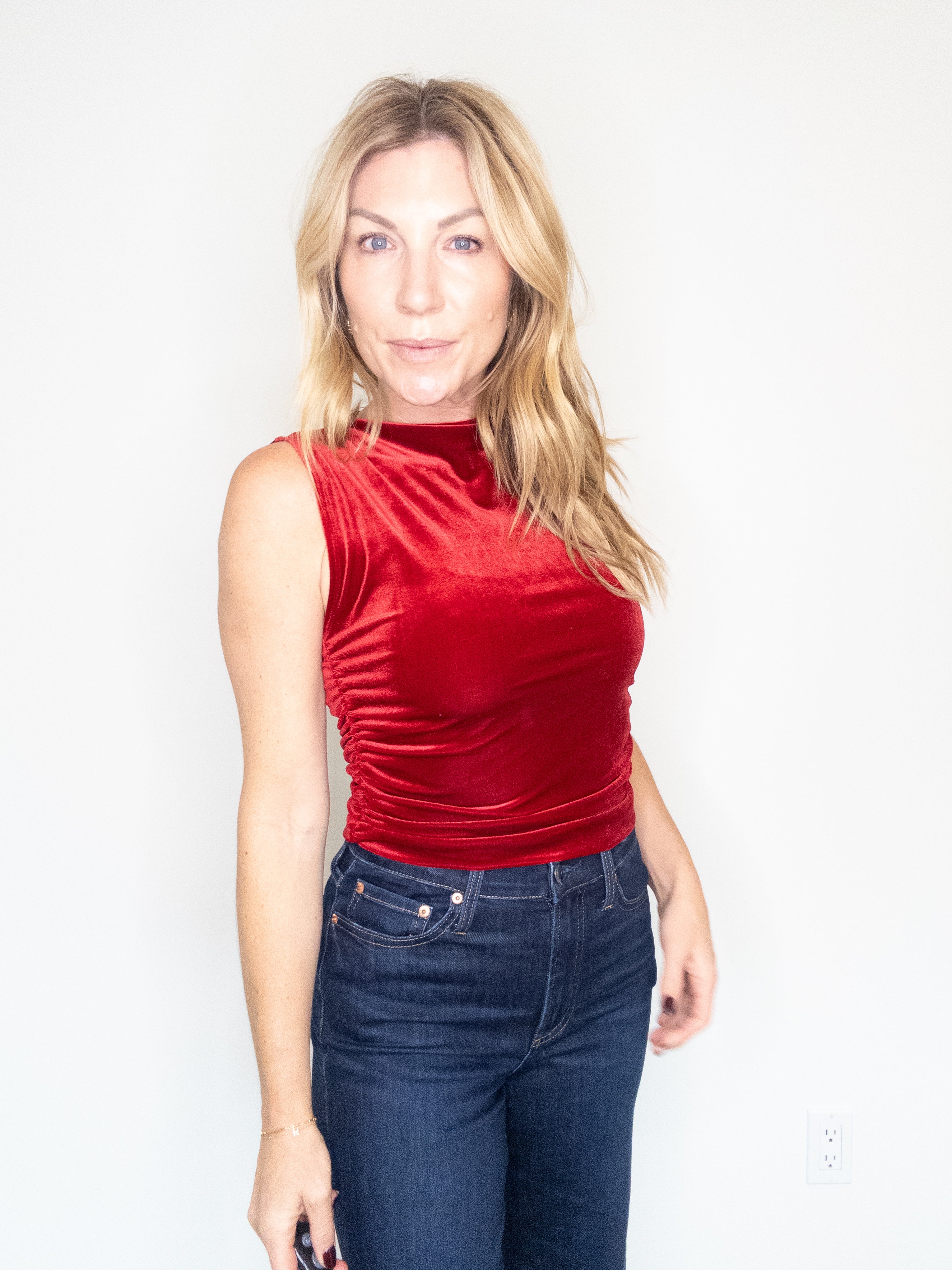 Project Social T On Repeat Velvet Tank