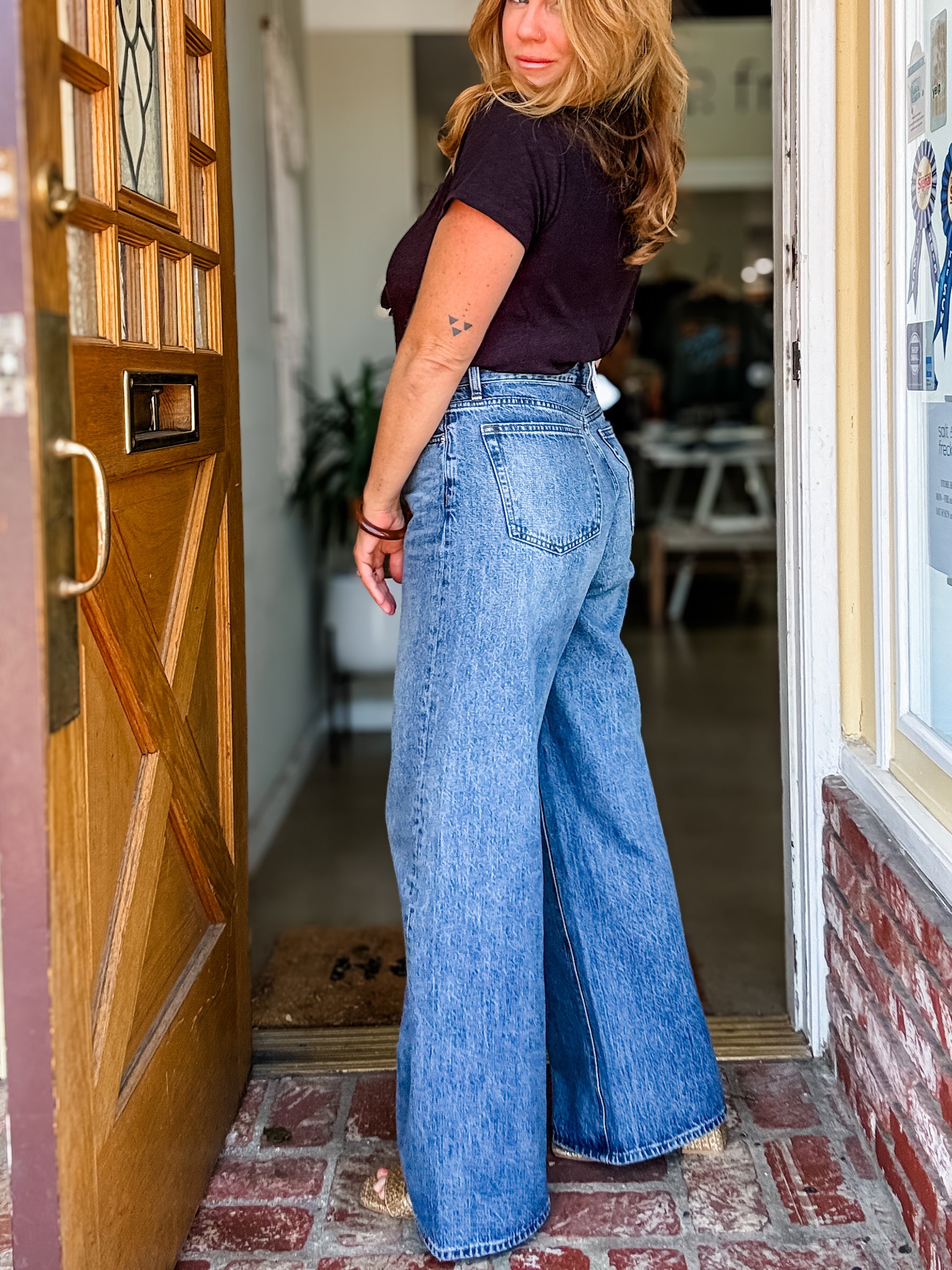 Z Supply Head Turner High Rise Wide Leg Pant