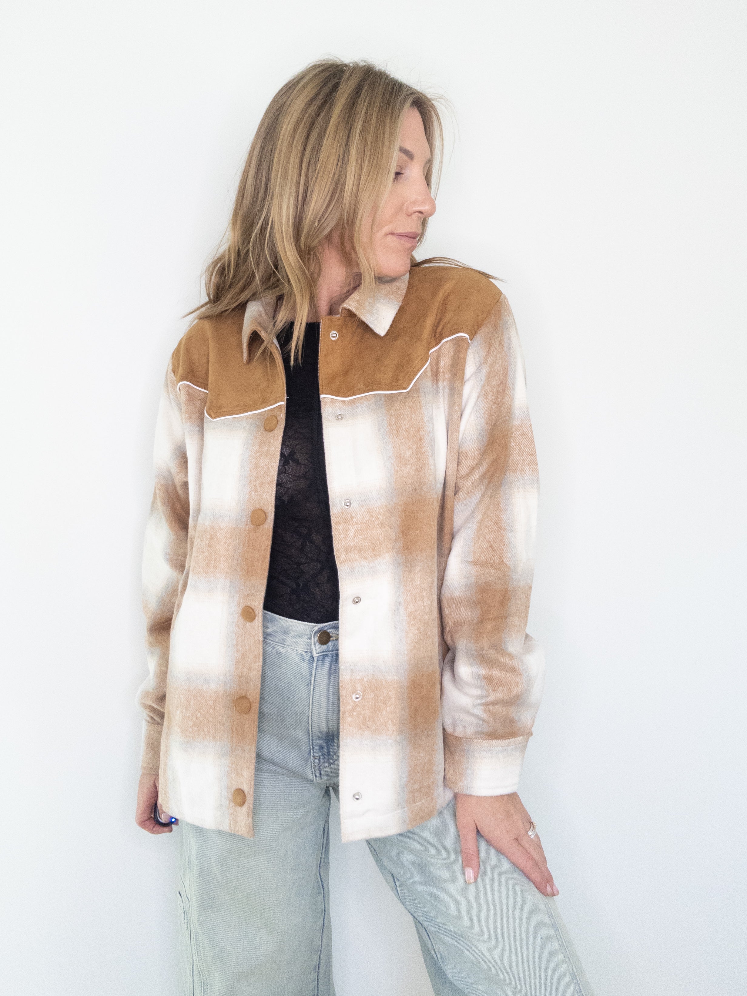 Auburn Western Plaid Shacket