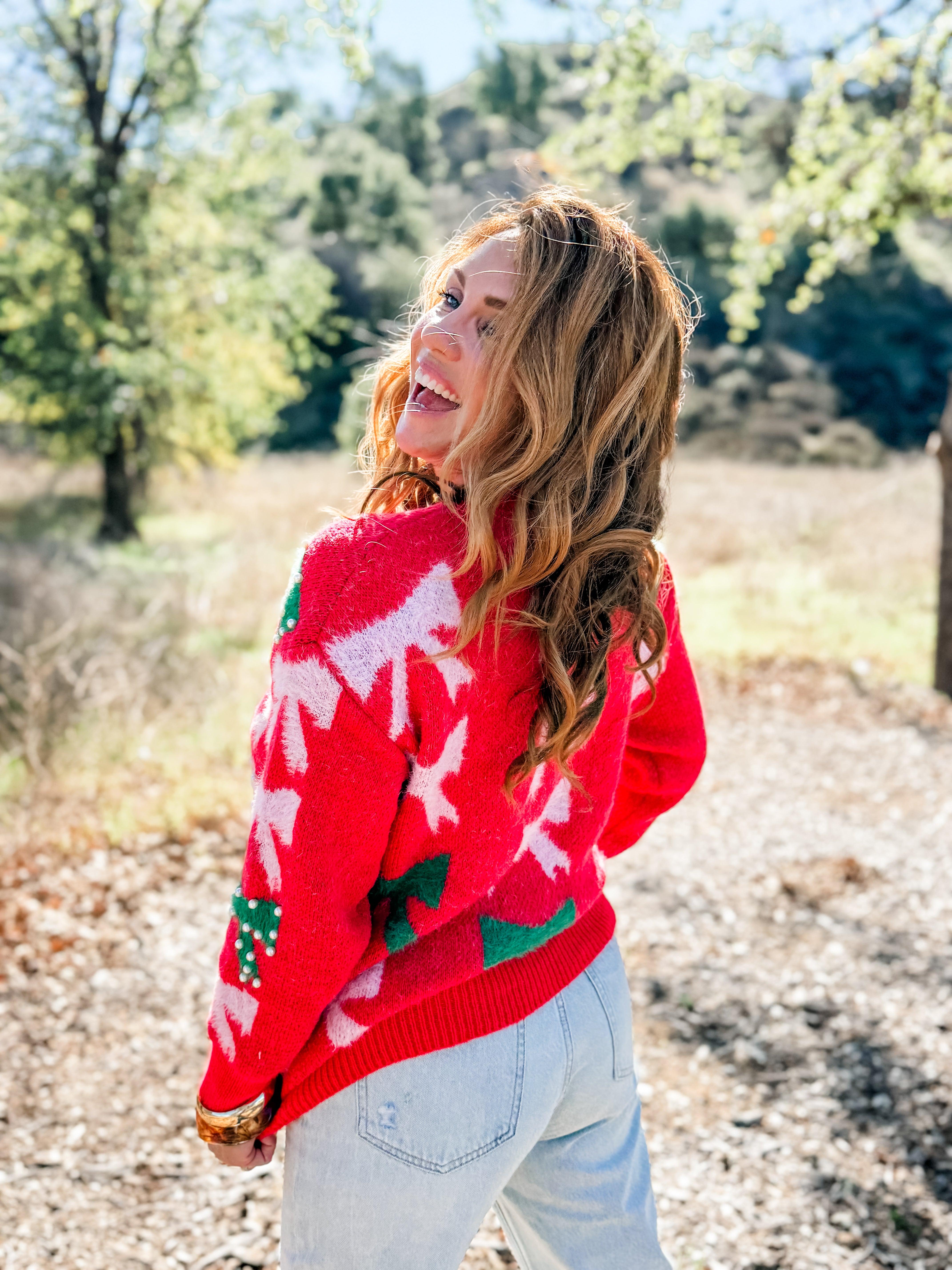 Tis’ The Season Bow Sweater