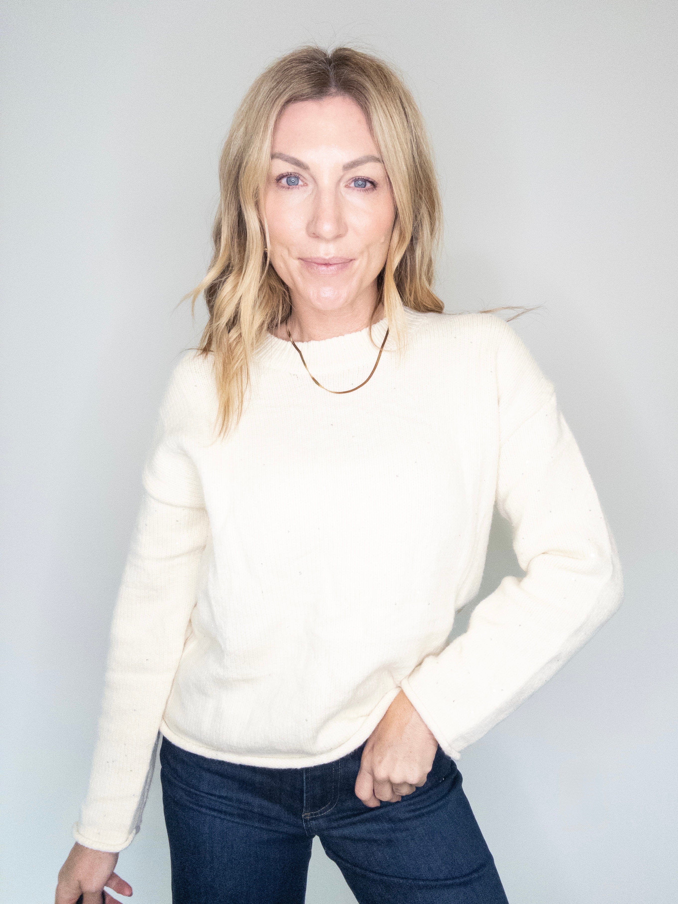 Barely There Sparkle Sweater