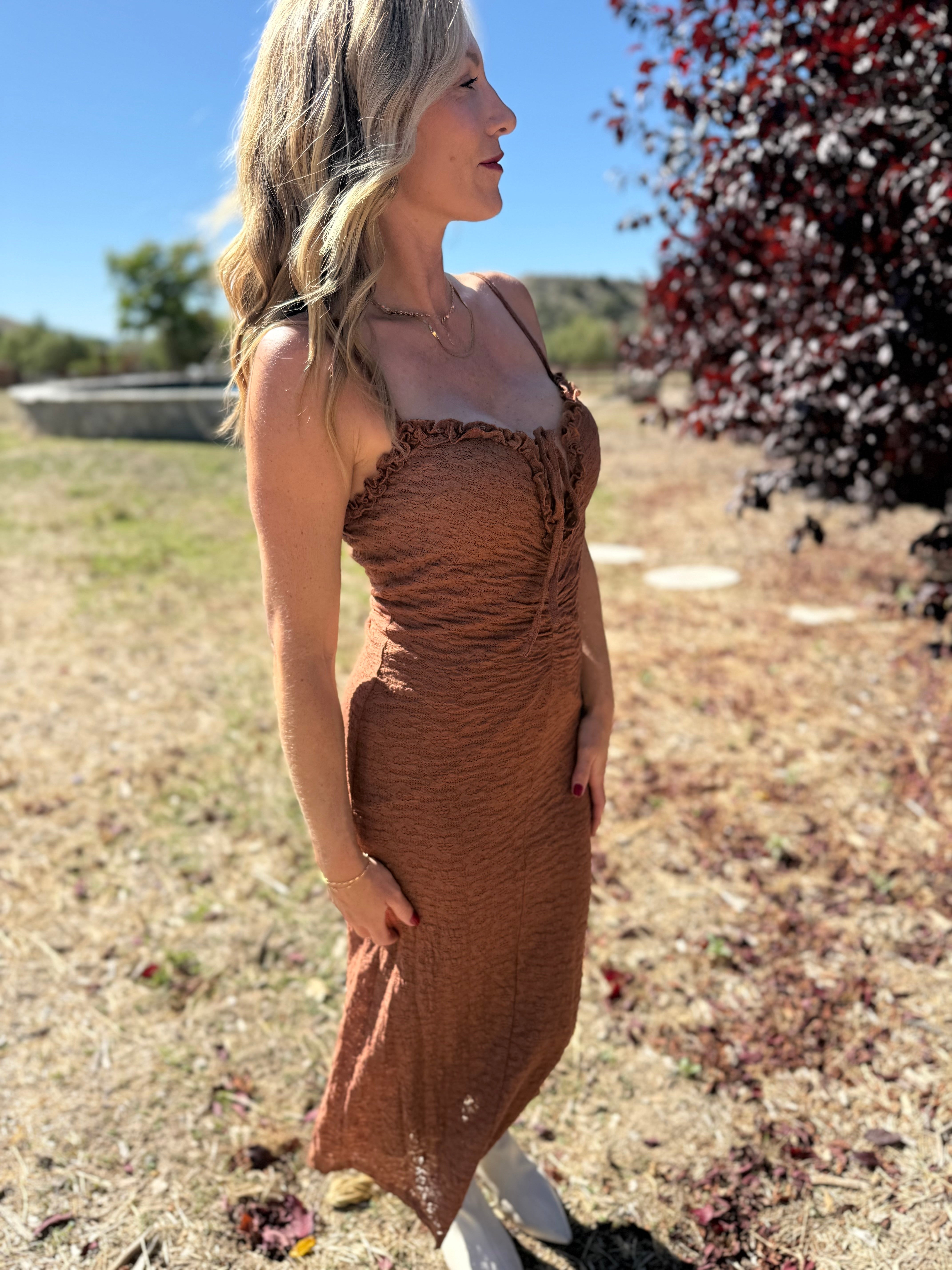 Fallen Leaves Maxi Dress