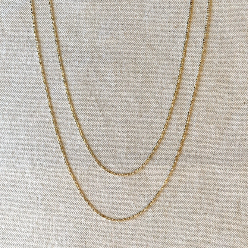 Thin Figaro Chain Necklace