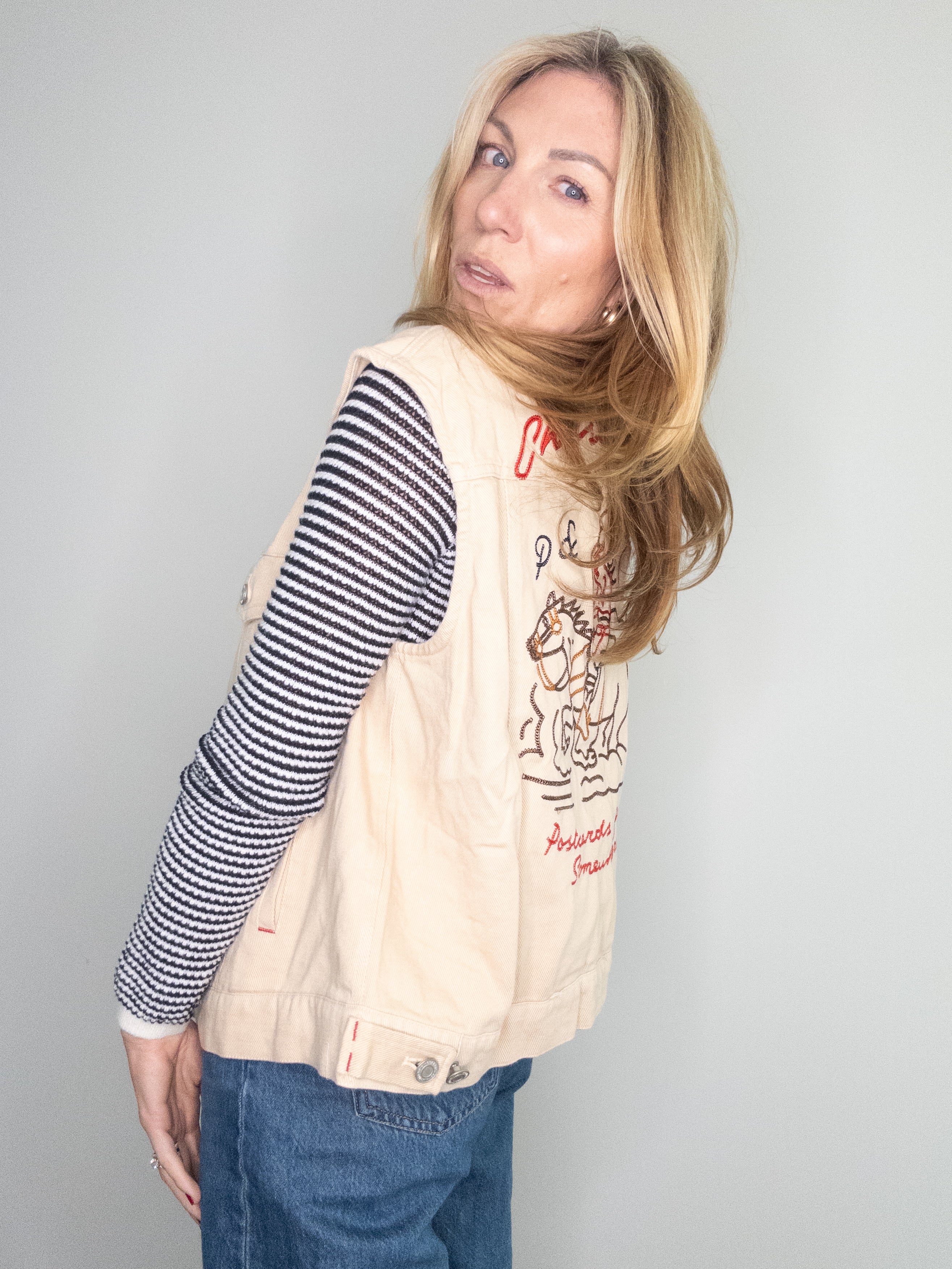 Chasing Sunset Embroidered Vest