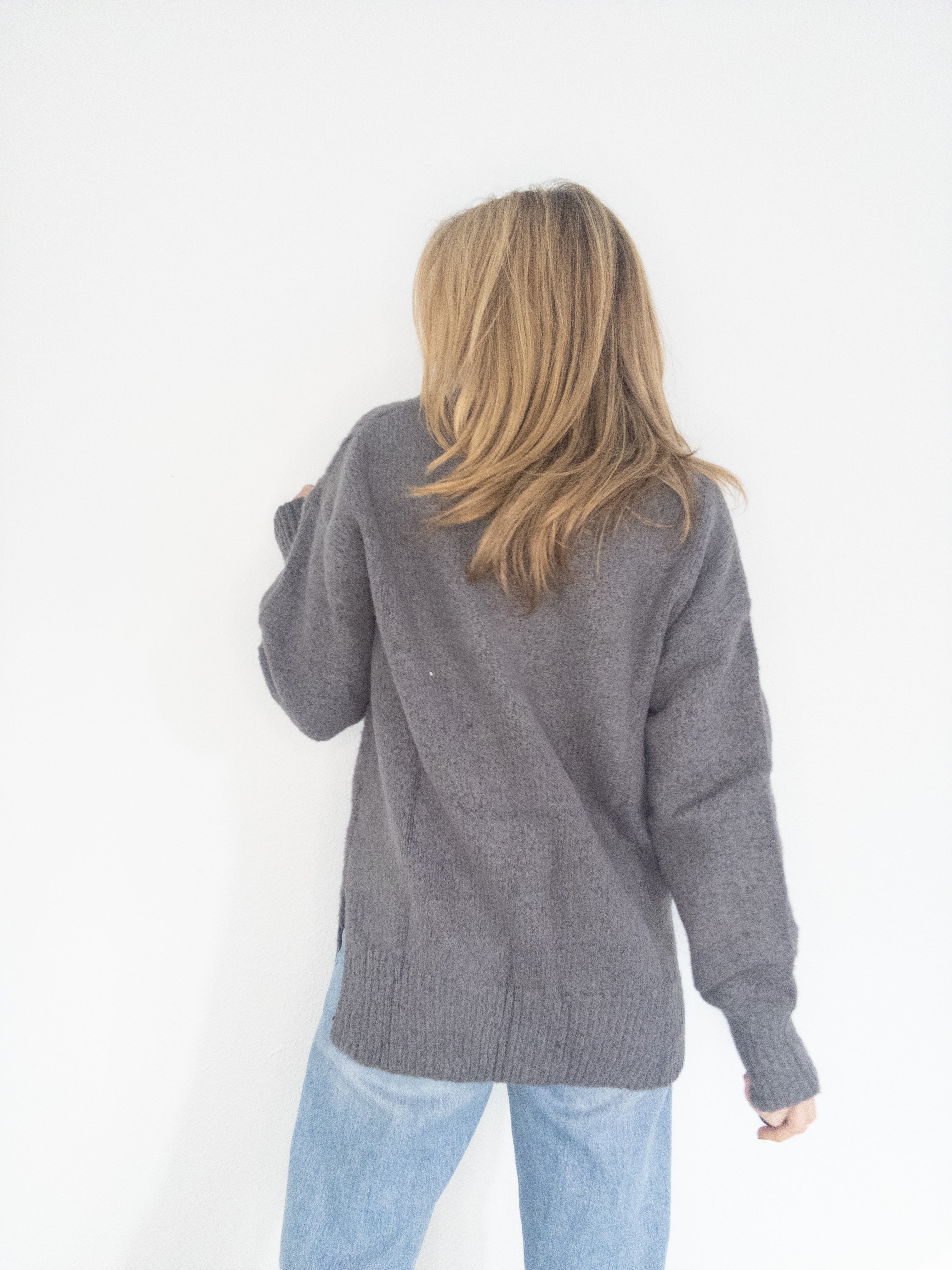 Chloe V Neck Slouchy Sweater